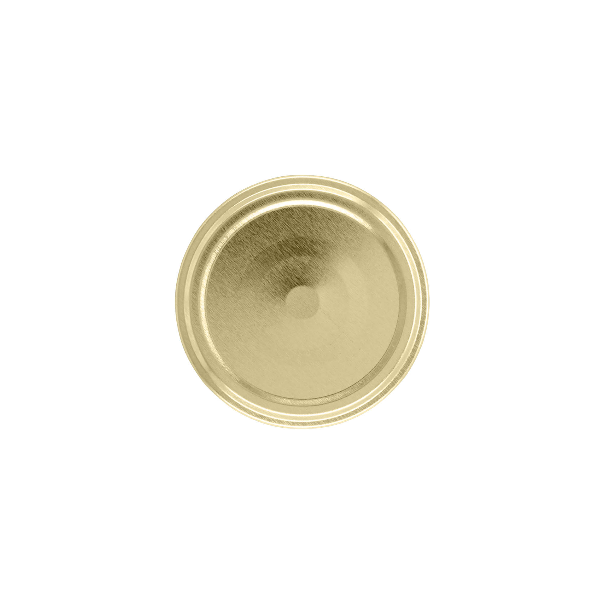 Twist-off lid, tinplate, gold, for opening: TO 63