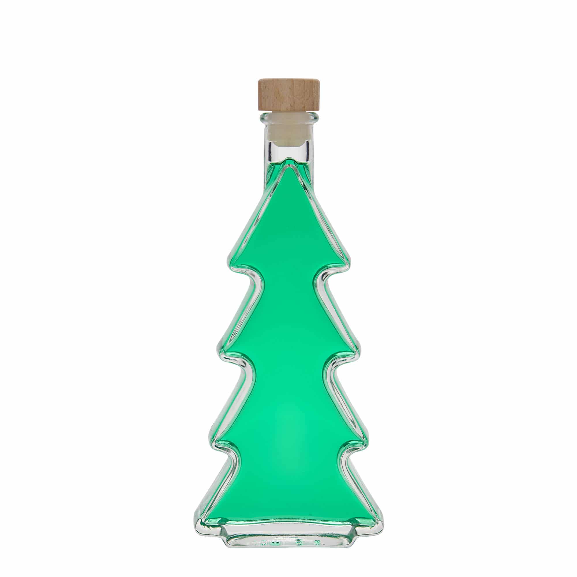 200 ml glass bottle ‘Christmas tree’, opening: cork