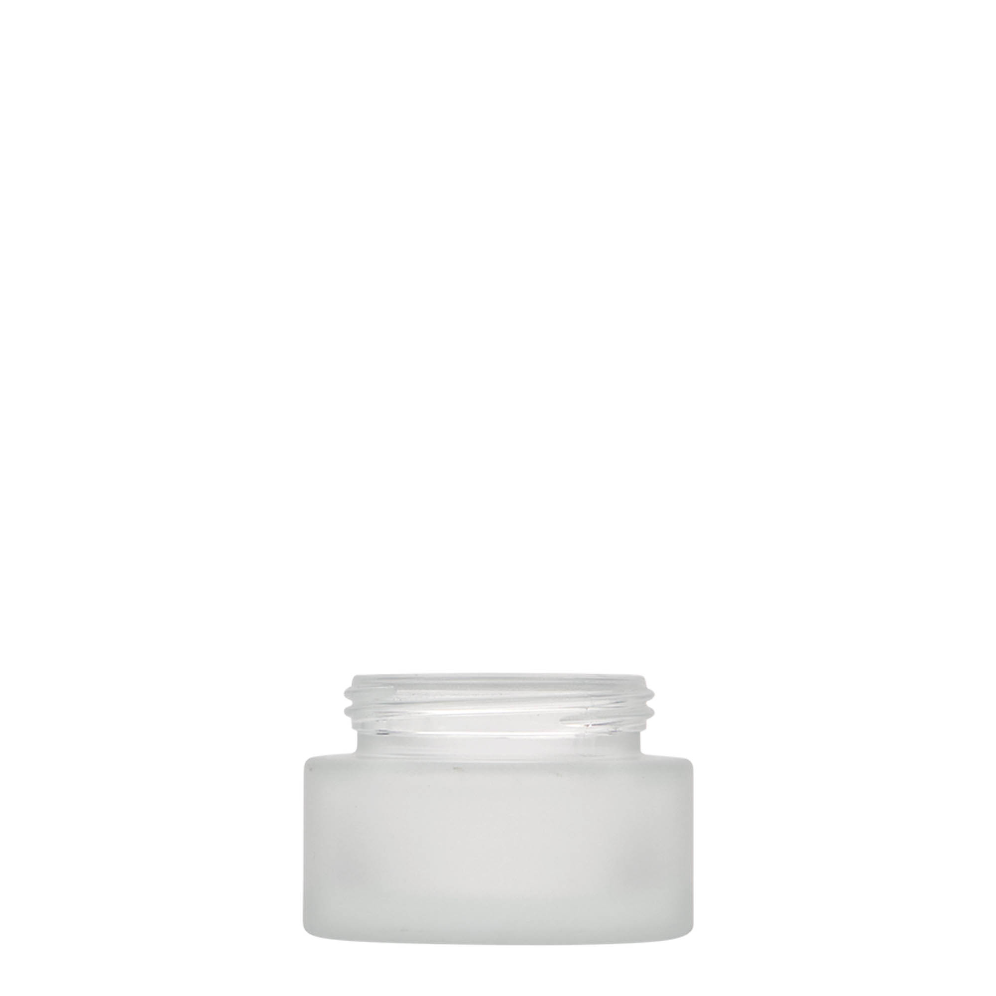 30 ml jar 'Platinum Edition', glass, frosted, opening: screw cap