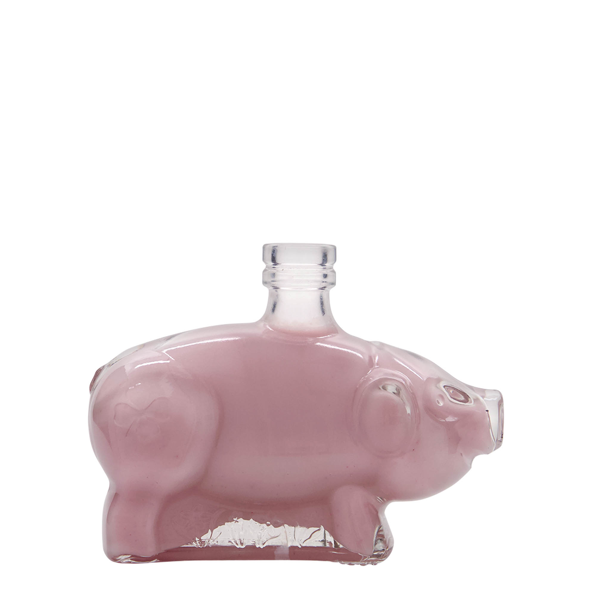 200 ml glass bottle 'Lucky Piglet', opening: cork 200 ml glass bottle 'Lucky Piglet', opening: cork
