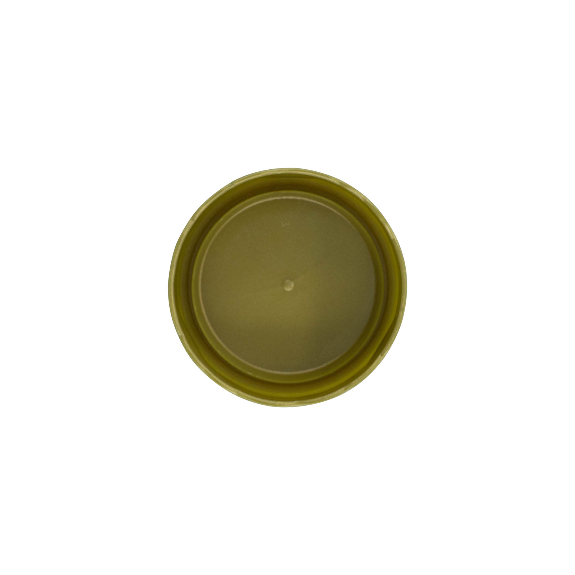 Slip lid for narrow-neck ceramic pot, HDPE plastic, gold Slip lid for narrow-neck ceramic pot, HDPE plastic, gold
