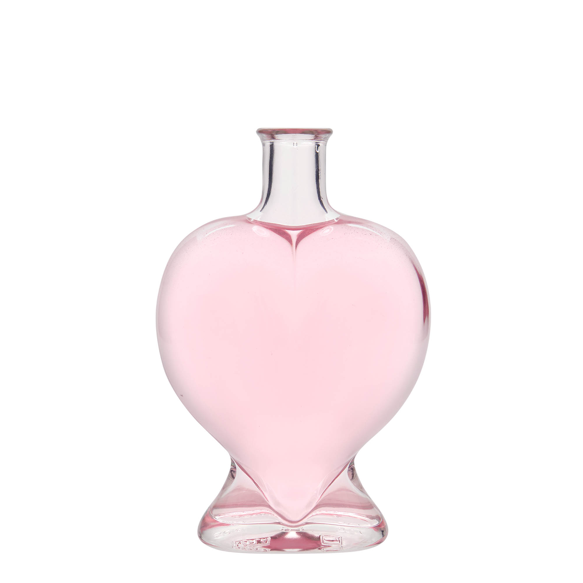 500 ml glass bottle 'Heart', opening: cork 500 ml glass bottle 'Heart', opening: cork