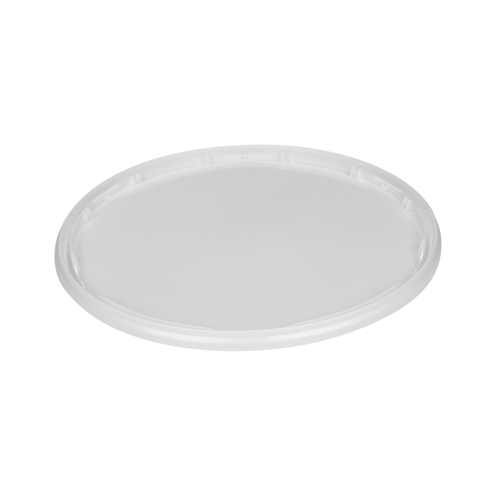 Lid for 20 l bucket, white PP plastic
