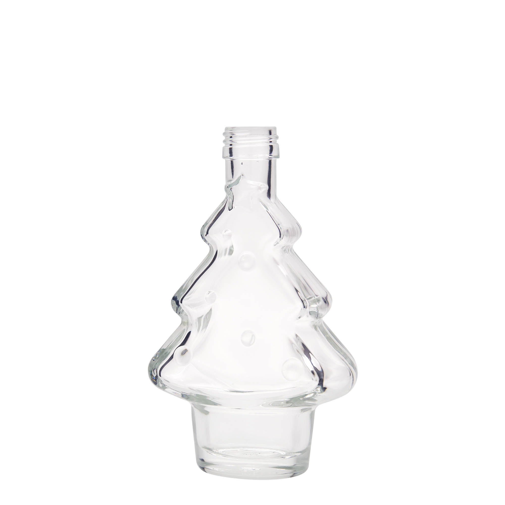 200 ml glass bottle 'Christmas tree', opening: PP 28 200 ml glass bottle 'Christmas tree', opening: PP 28
