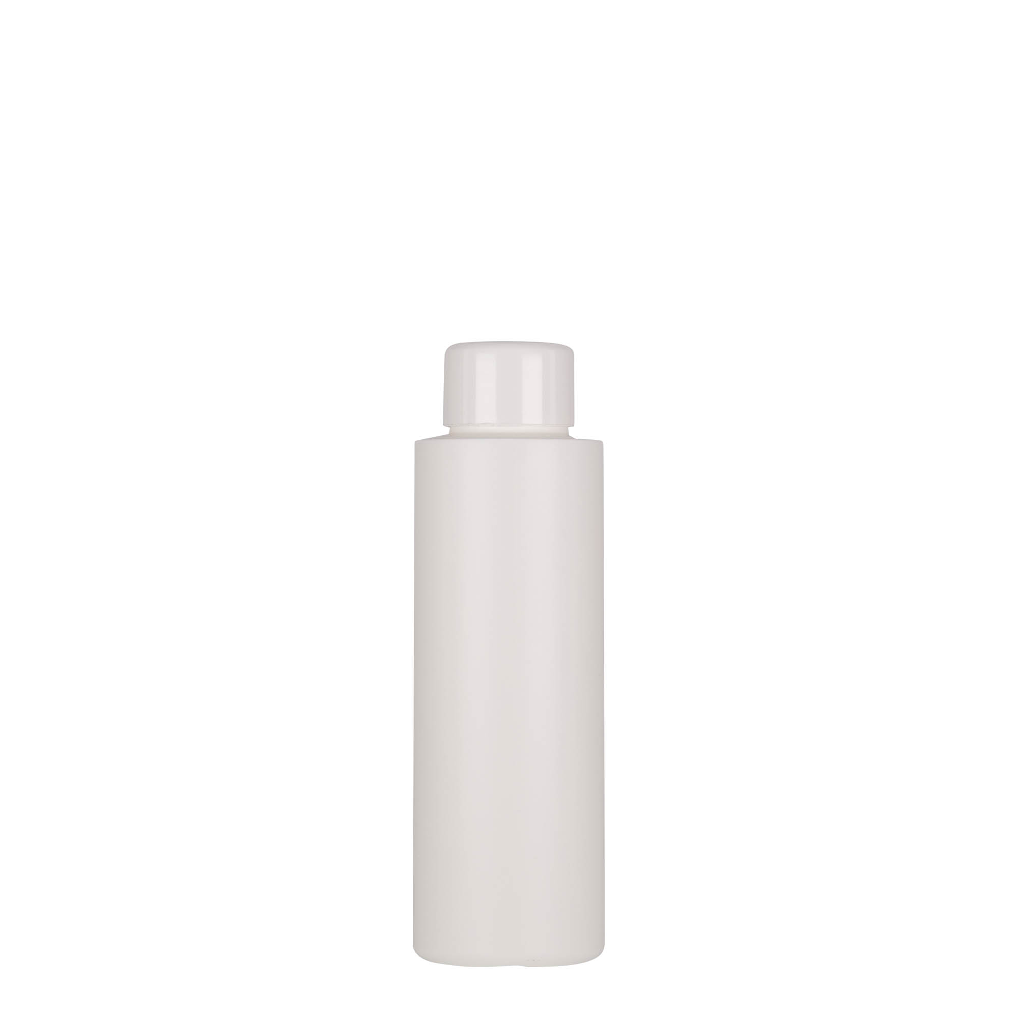 100 ml plastic bottle 'Pipe', green HDPE, white, opening: 24/410