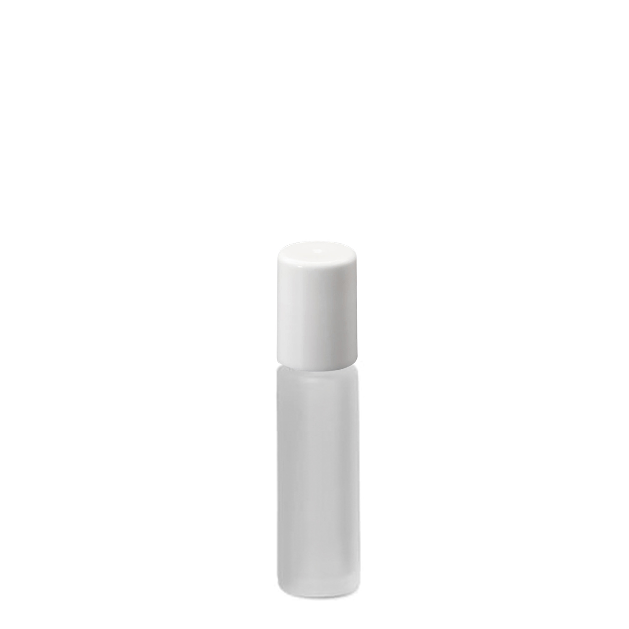 10 ml roll-on bottle, glass, frosted, neck: screw cap