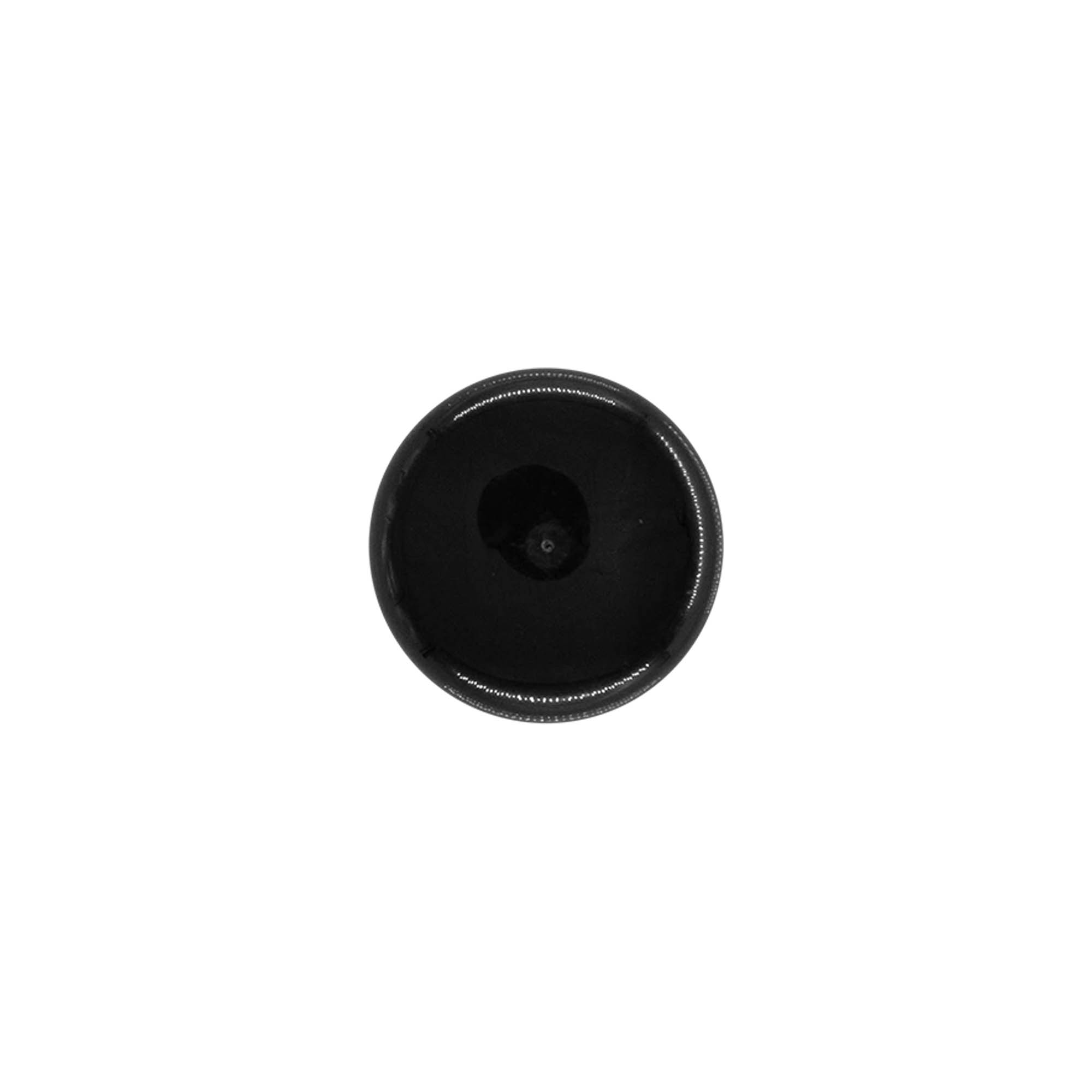 Screw cap with spray insert, PP plastic, black, for opening: 24/410
