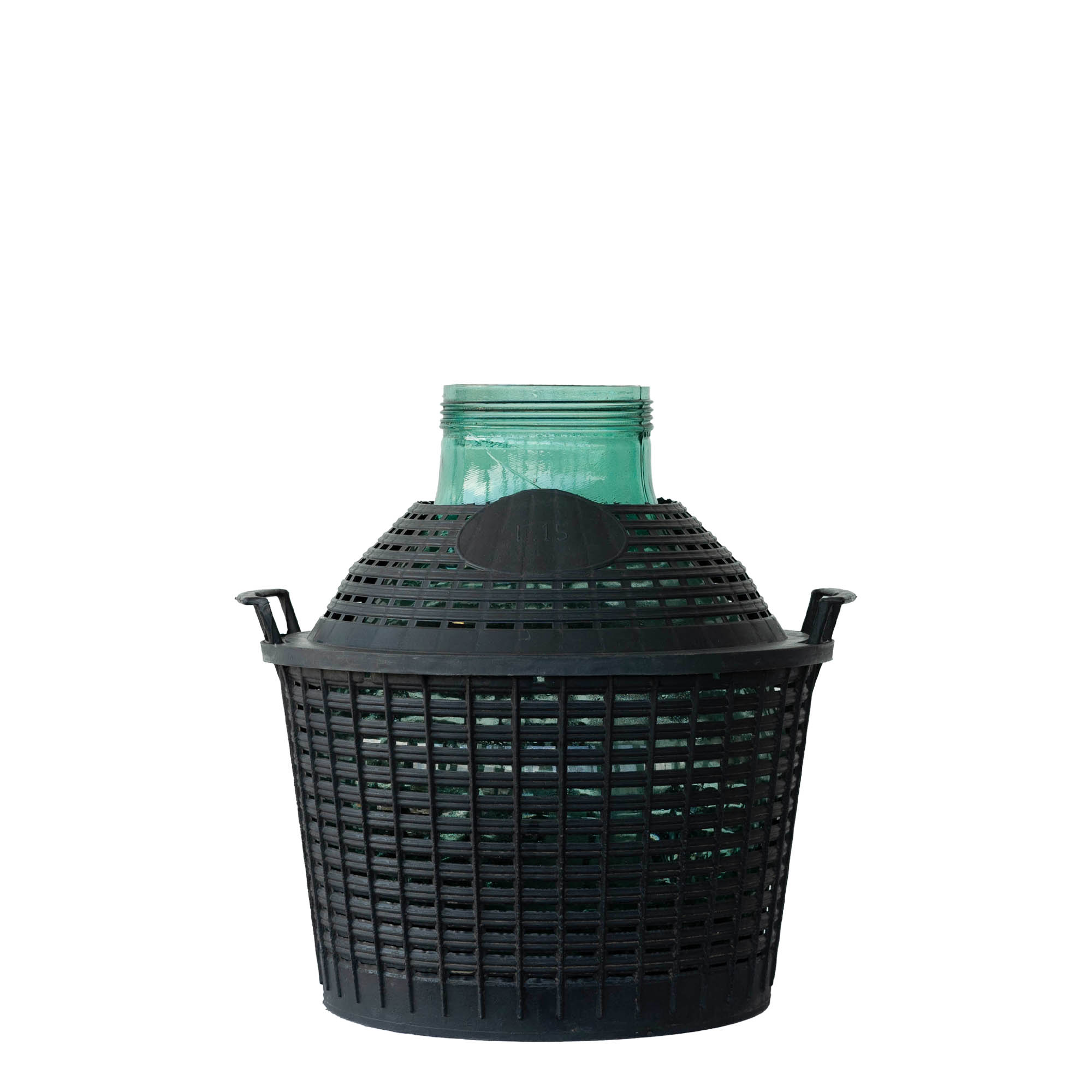 15 l wide-neck balloon bottle, glass, opening: screw cap