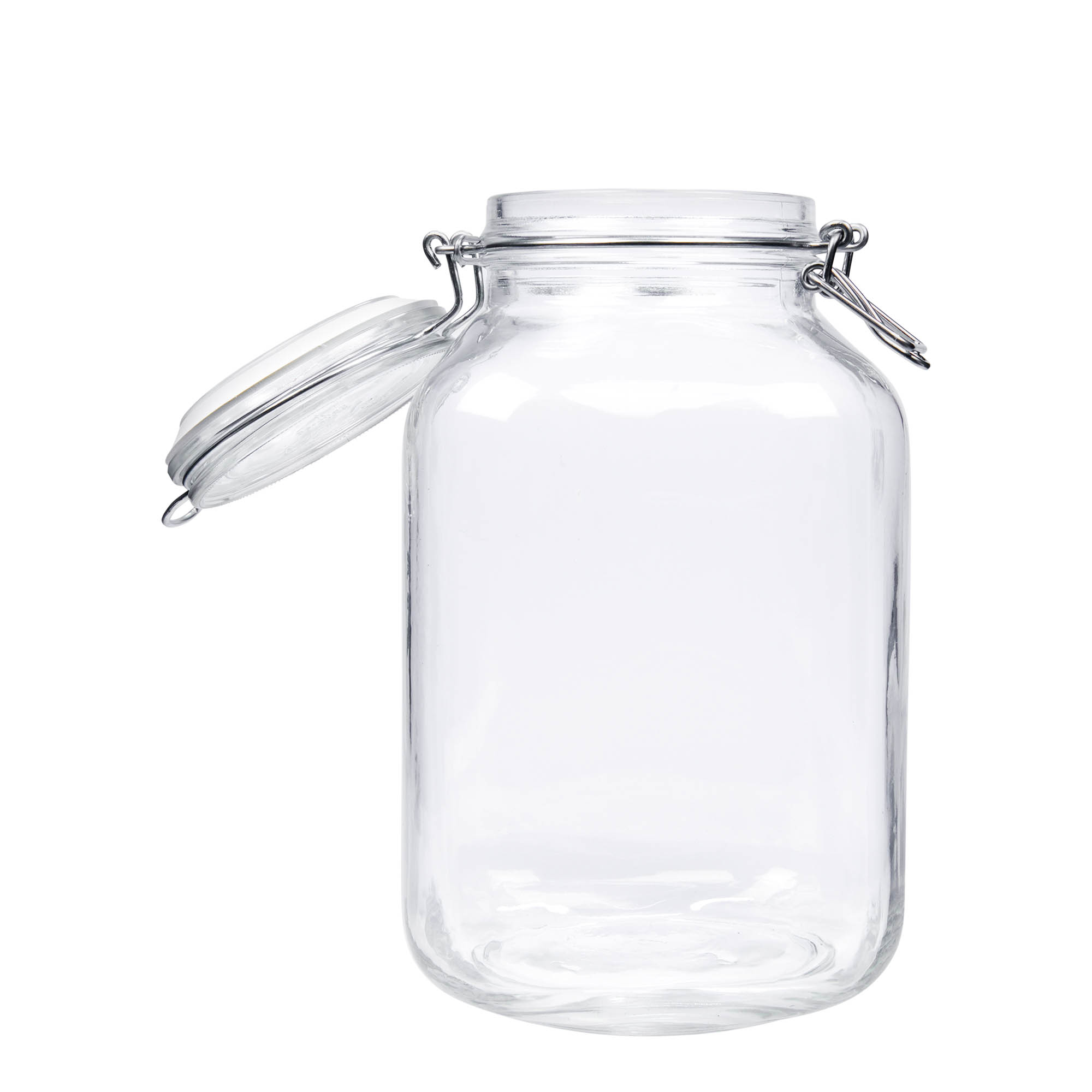 3,000 ml wire bail jar 'Fido', square, opening: wire bail closure 3,000 ml wire bail jar 'Fido', square, opening: wire bail closure