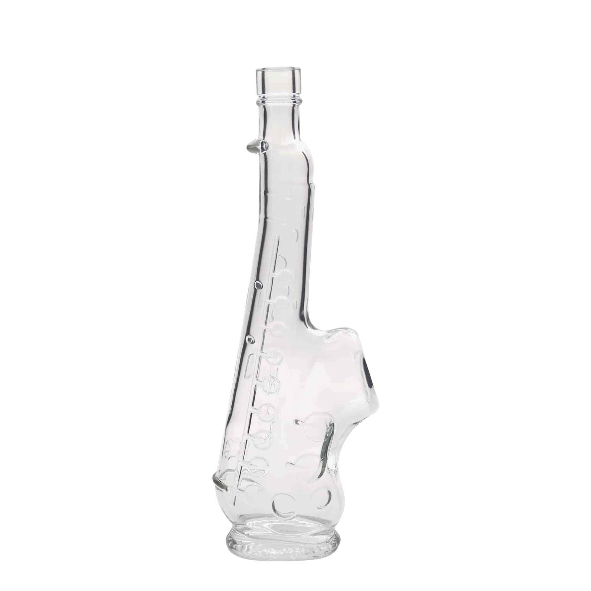 500 ml glass bottle ‘Saxophone’, opening: cork