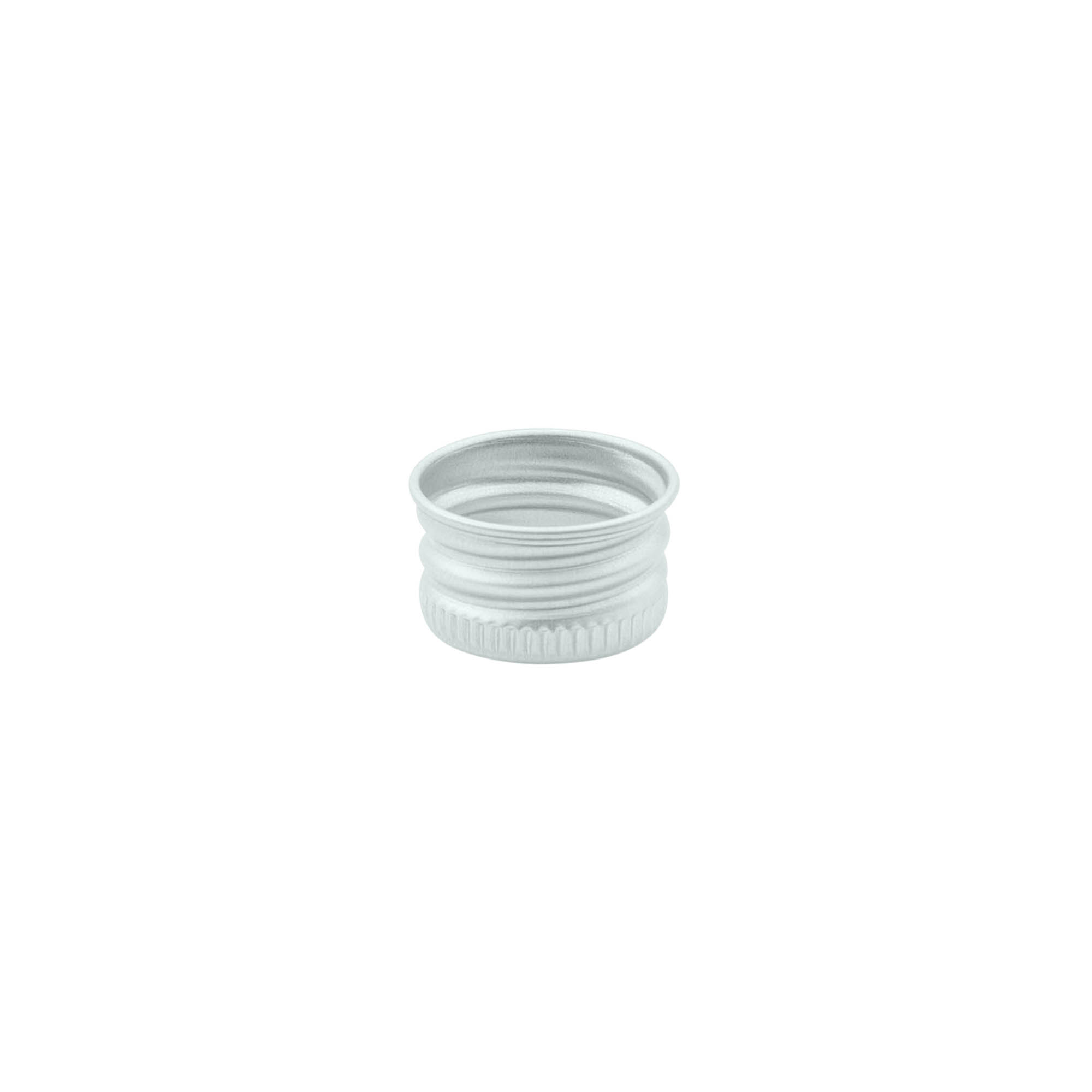 Screw cap, metal, silver, for opening: 18/410 Screw cap, metal, silver, for opening: 18/410