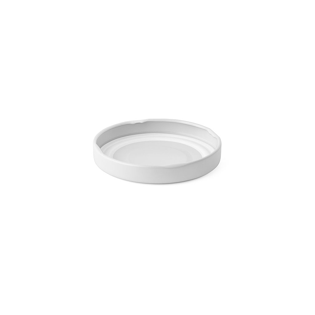 Twist off lid, tinplate, white, for opening: TO 48 Twist off lid, tinplate, white, for opening: TO 48