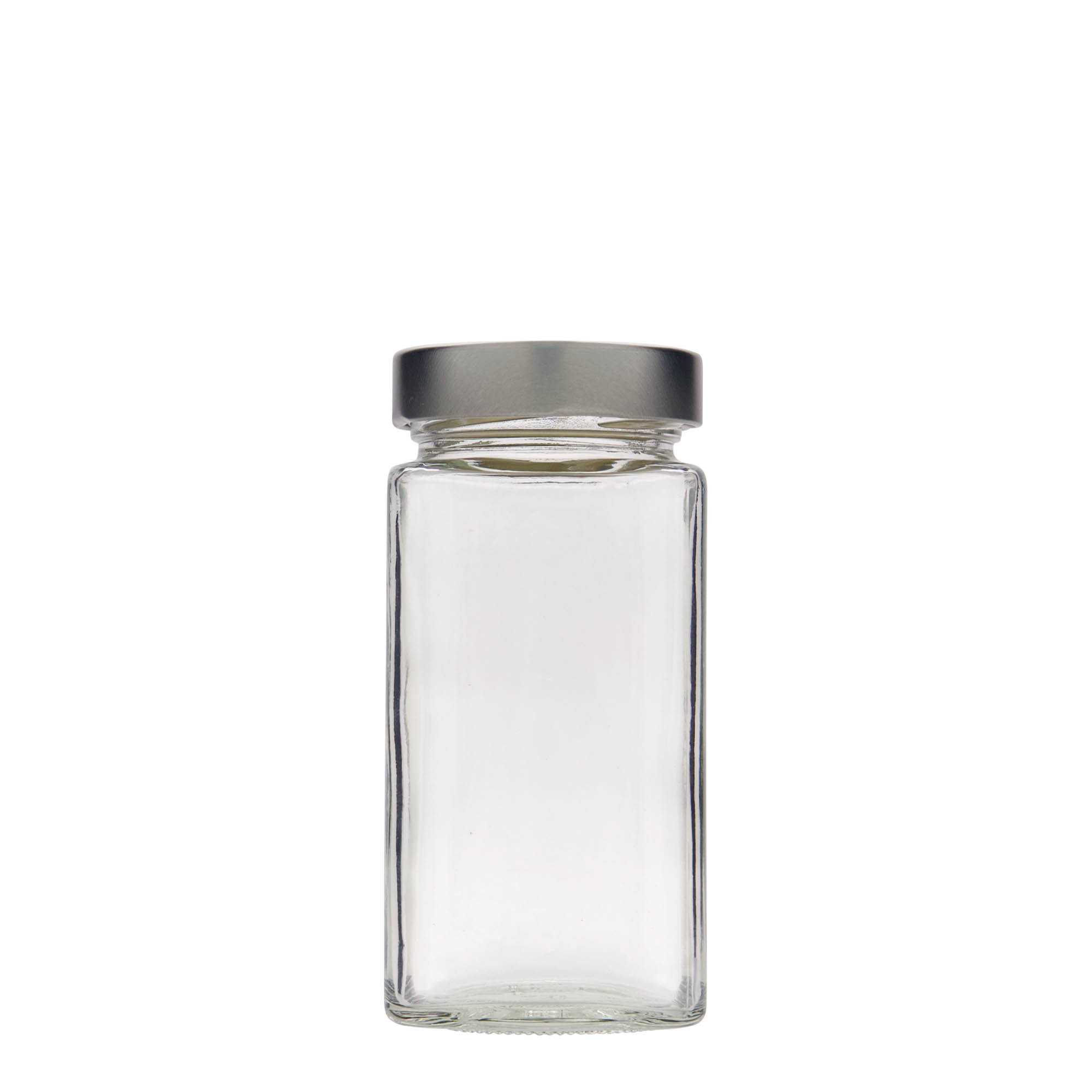 314 ml square jar 'Funny', opening: Deep-Twist-Off (DTO 58)