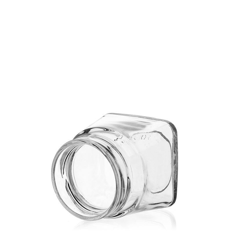 106 ml square glass 'Luxor', opening: Deep-Twist-Off (DTO 58)
