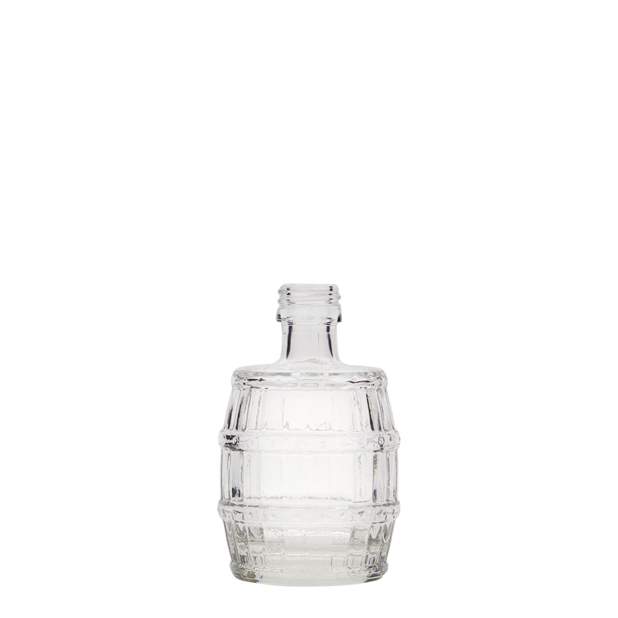 50 ml glass bottle 'Fass', closure: PP 18 50 ml glass bottle 'Fass', closure: PP 18