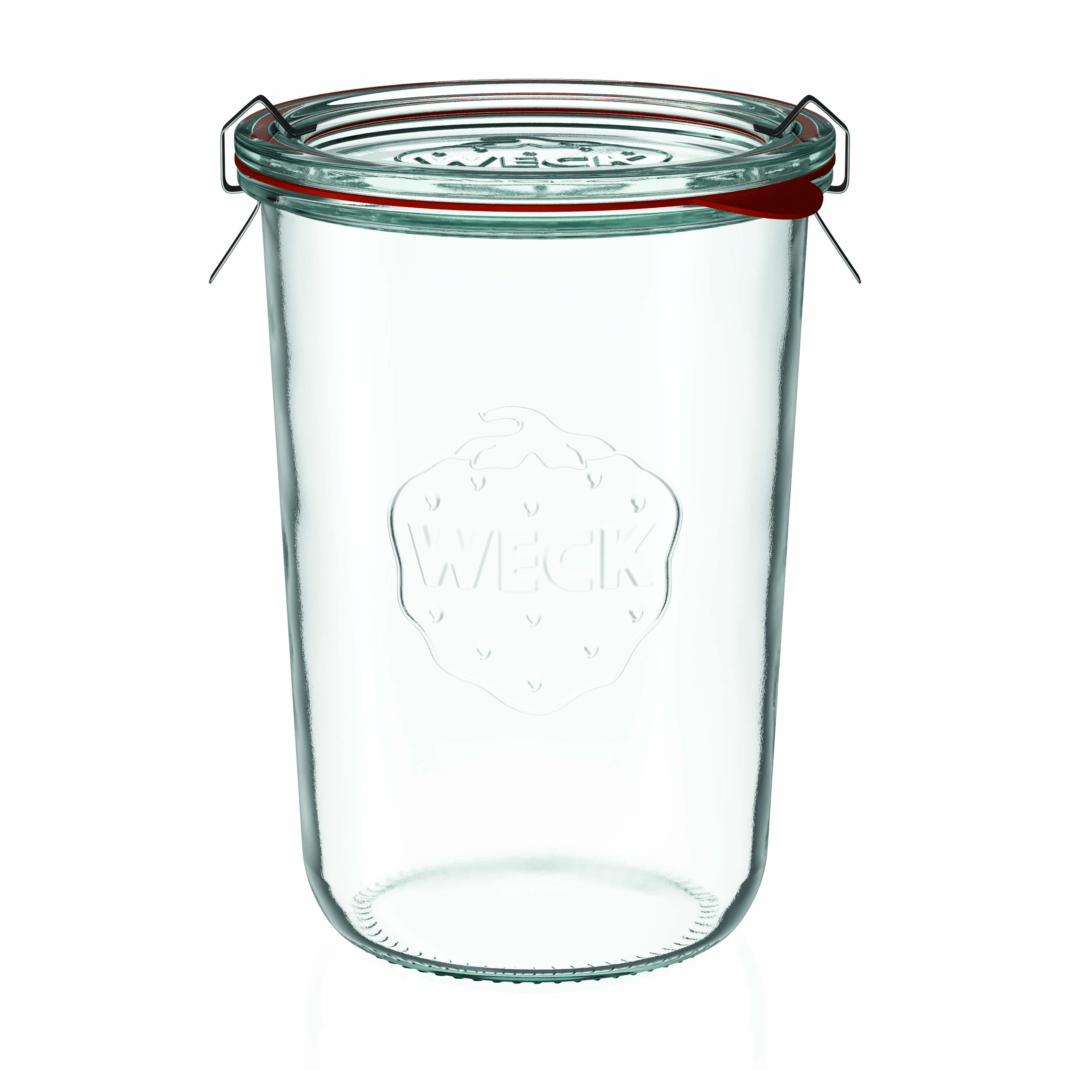 850 ml WECK inverted glass jar, opening: round rim
