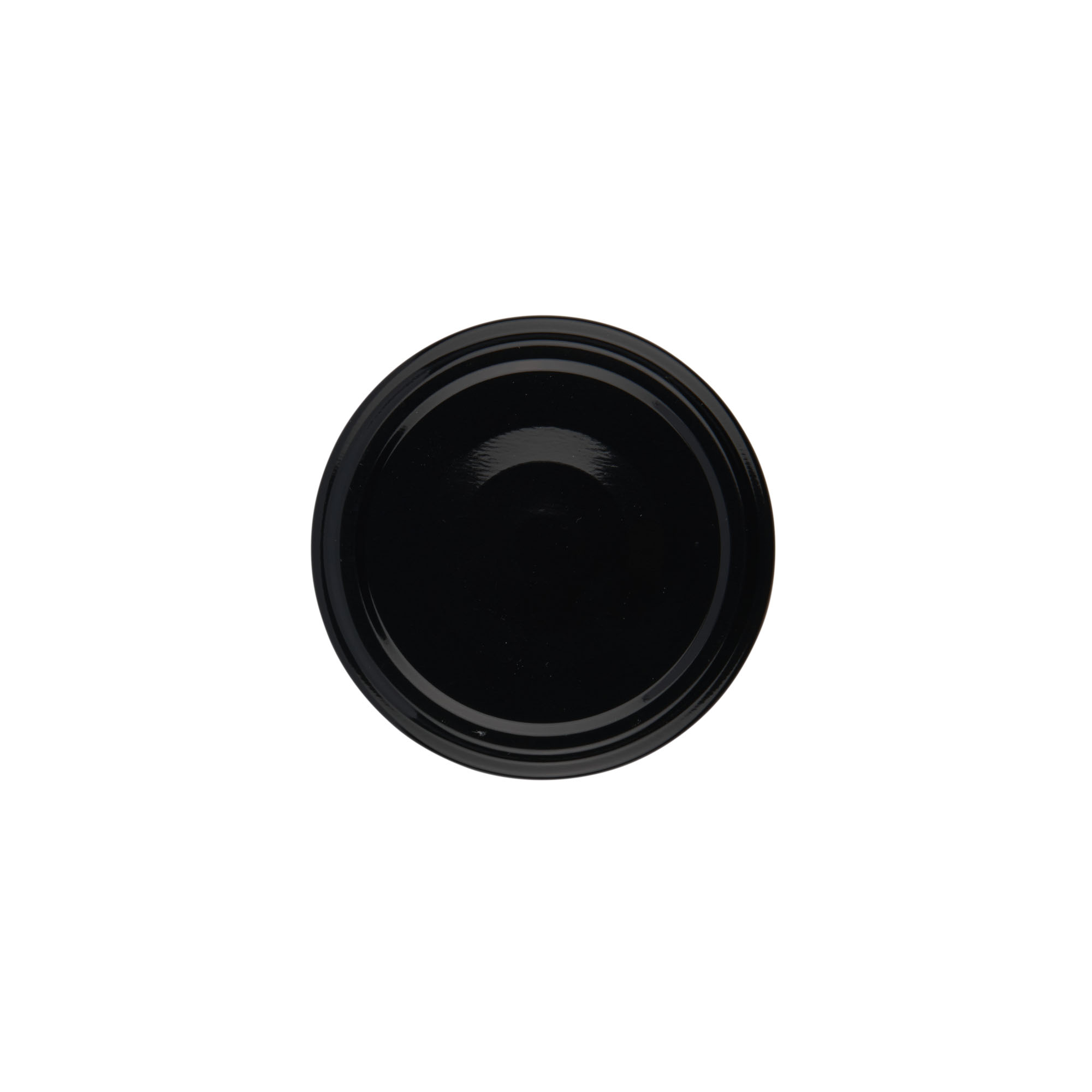 Twist off lid, tinplate, black, for opening: TO 63