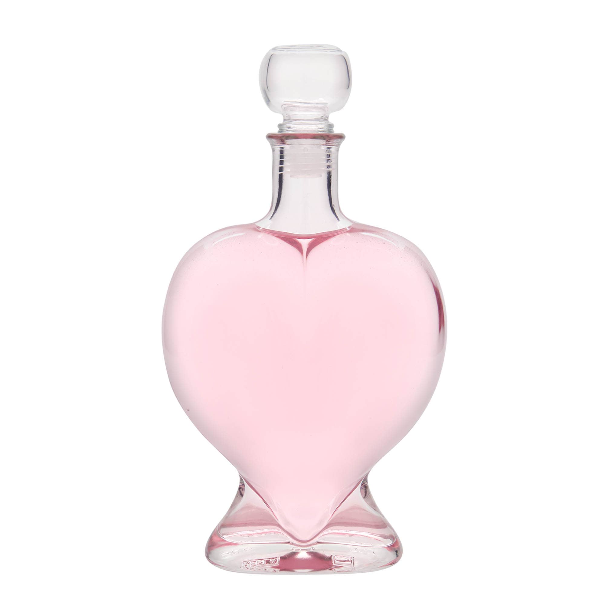 500 ml glass bottle ‘Heart’, opening: cork