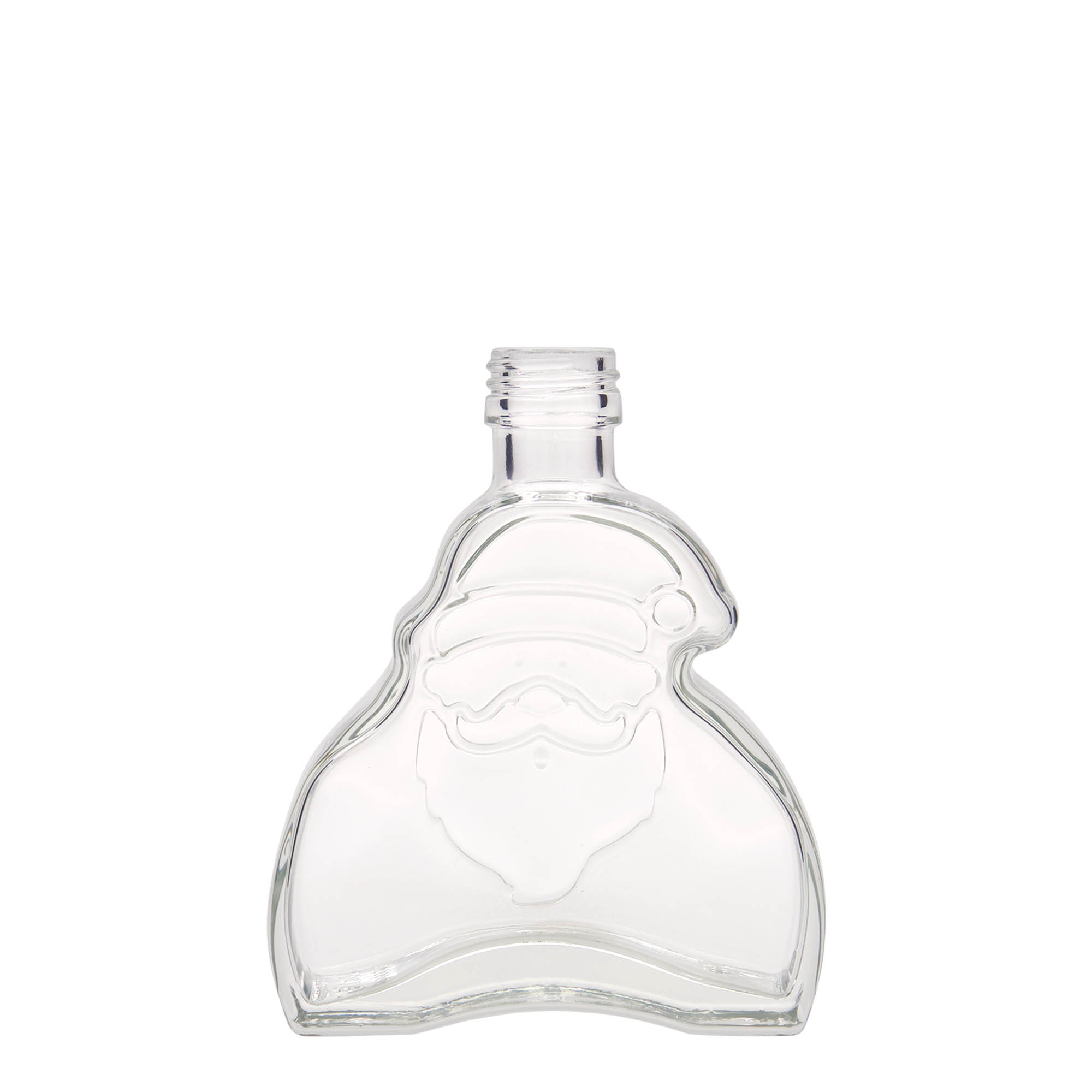 200 ml glass bottle 'Santa Claus', opening: PP 28 200 ml glass bottle 'Santa Claus', opening: PP 28