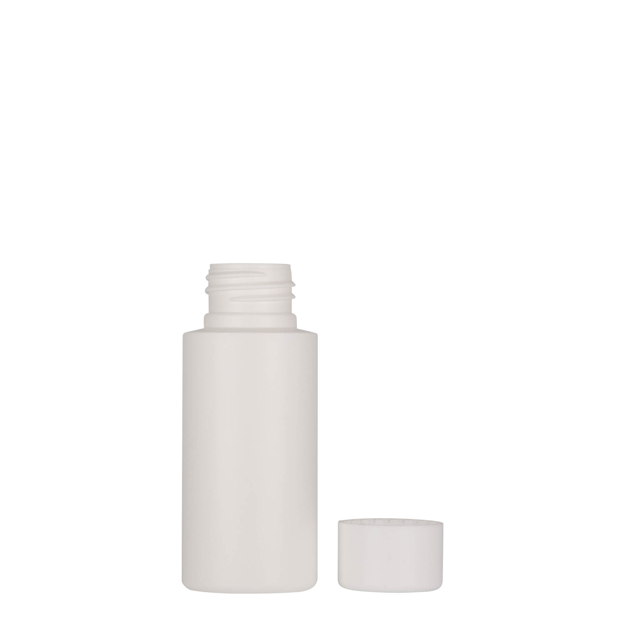 50 ml plastic bottle 'Pipe', HDPE, white, closure: 24/410