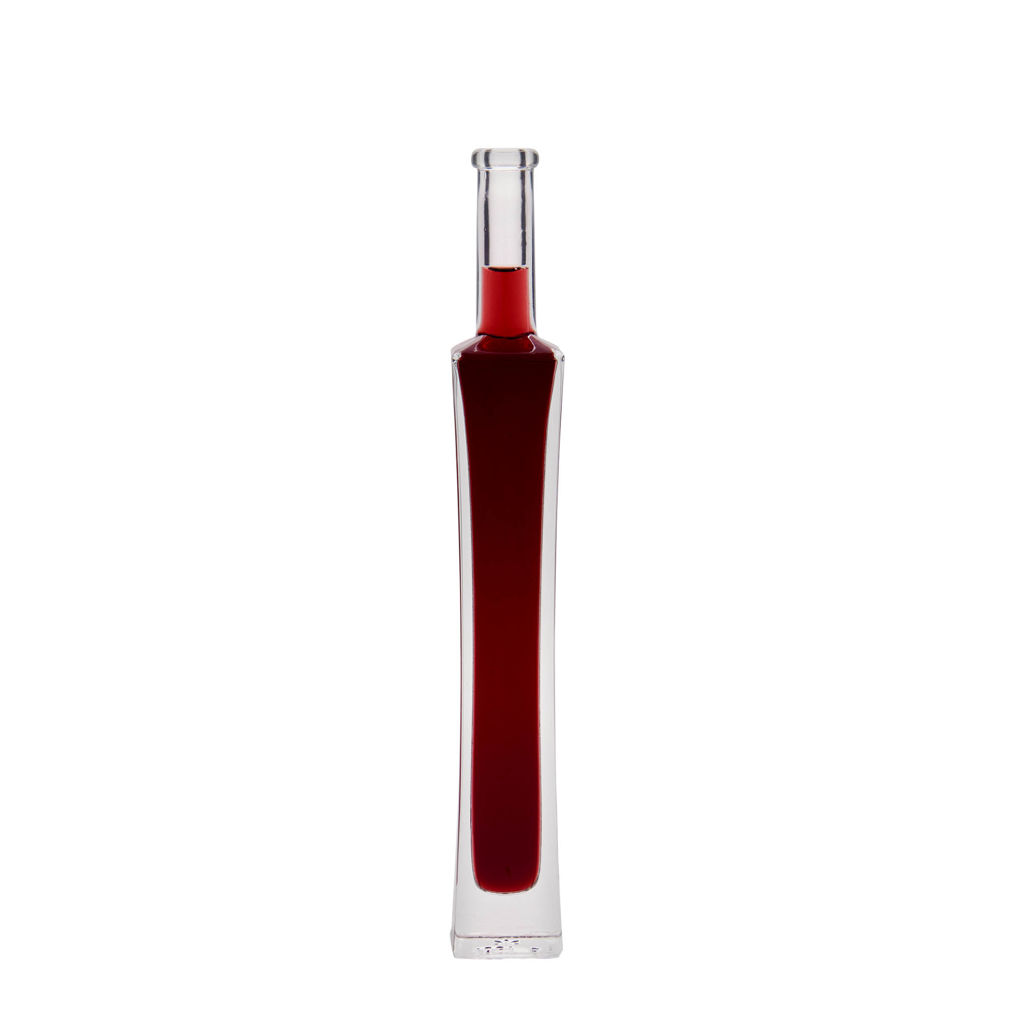 100 ml glass bottle 'Koko', square, opening: cork 100 ml glass bottle 'Koko', square, opening: cork