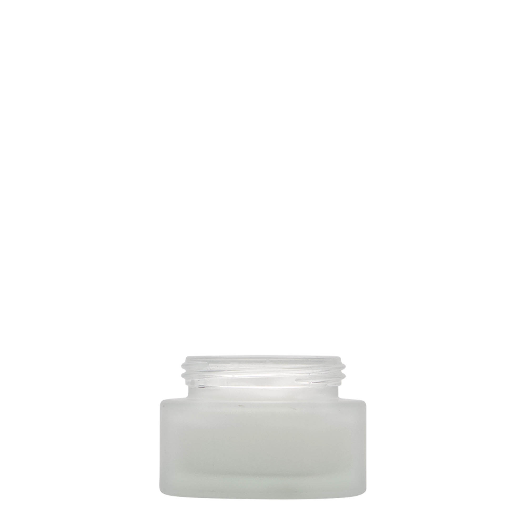 30 ml jar 'Platinum Edition', glass, frosted, opening: screw cap