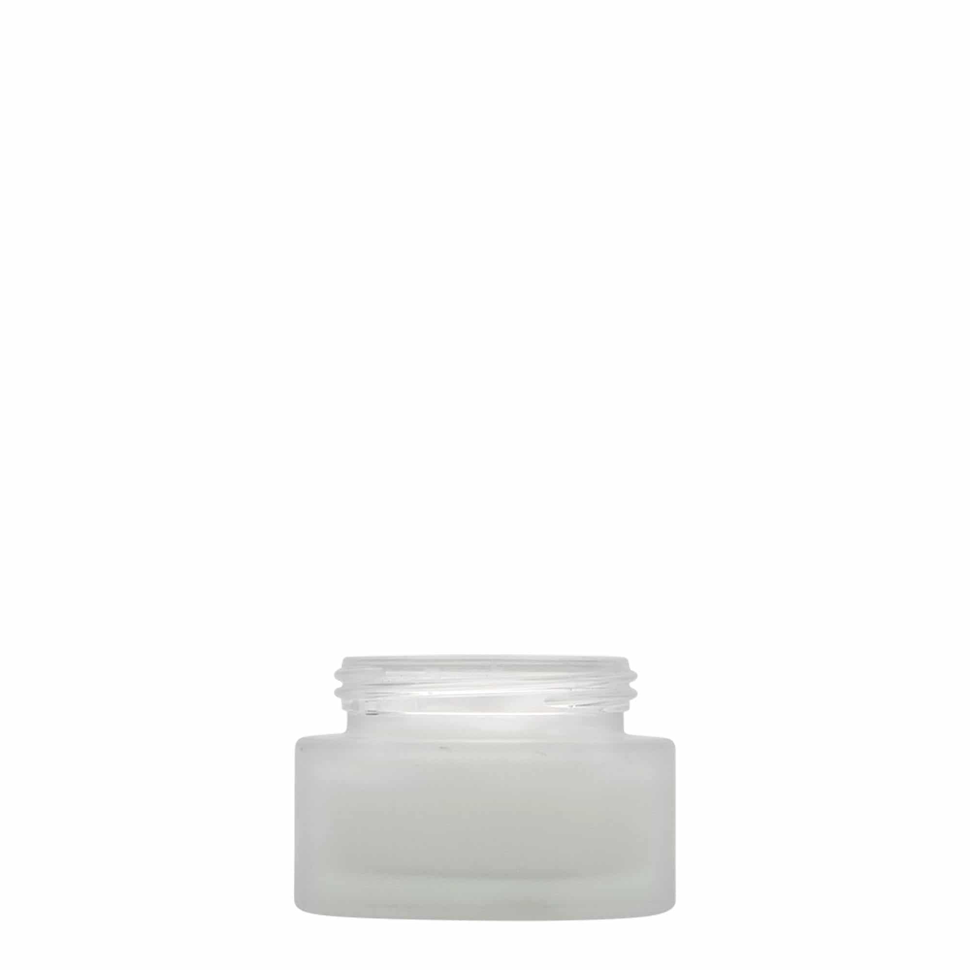 30 ml jar ‘Platinum Edition’, glass, frosted, opening: screw cap