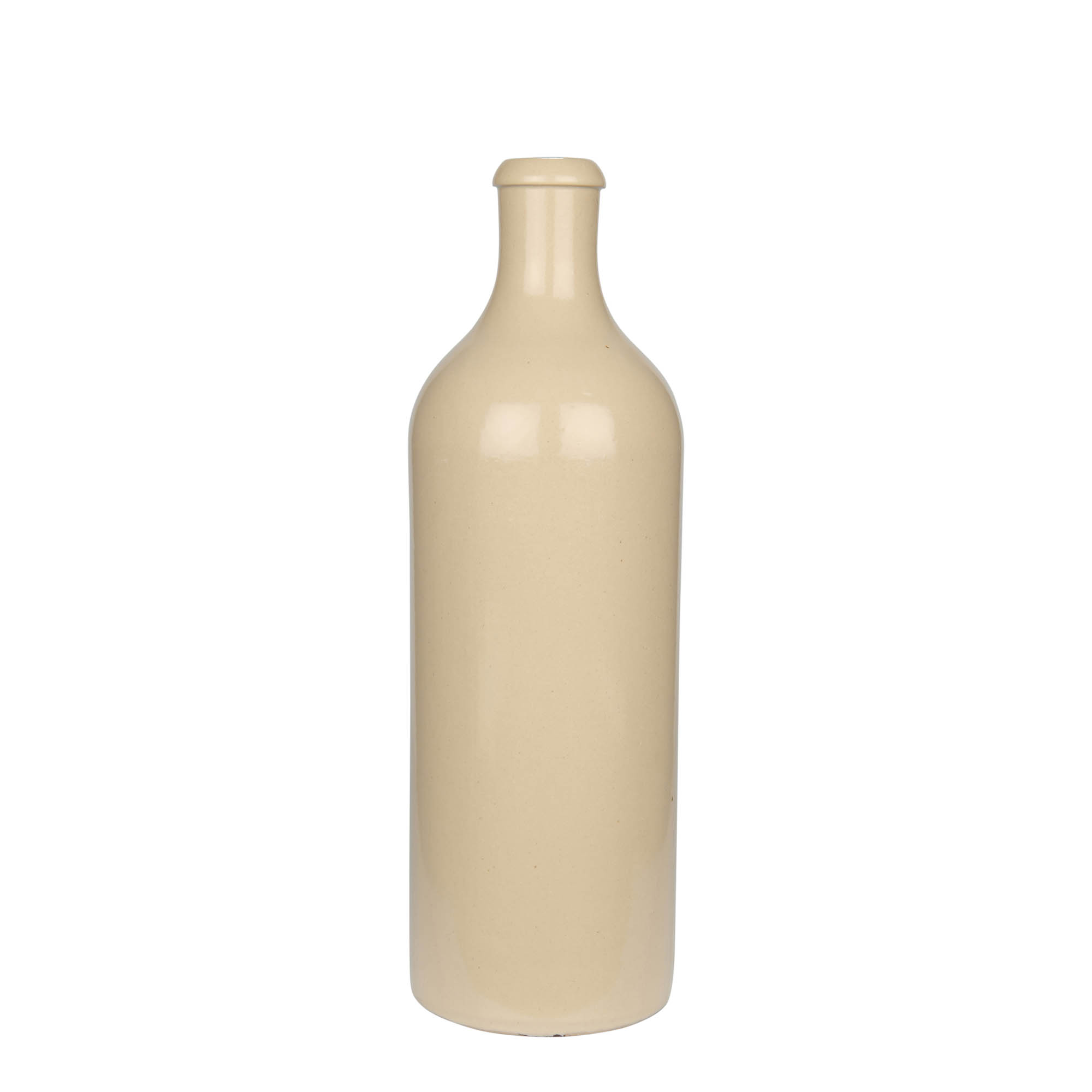 750 ml earthenware jug, stoneware, beige, opening: cork