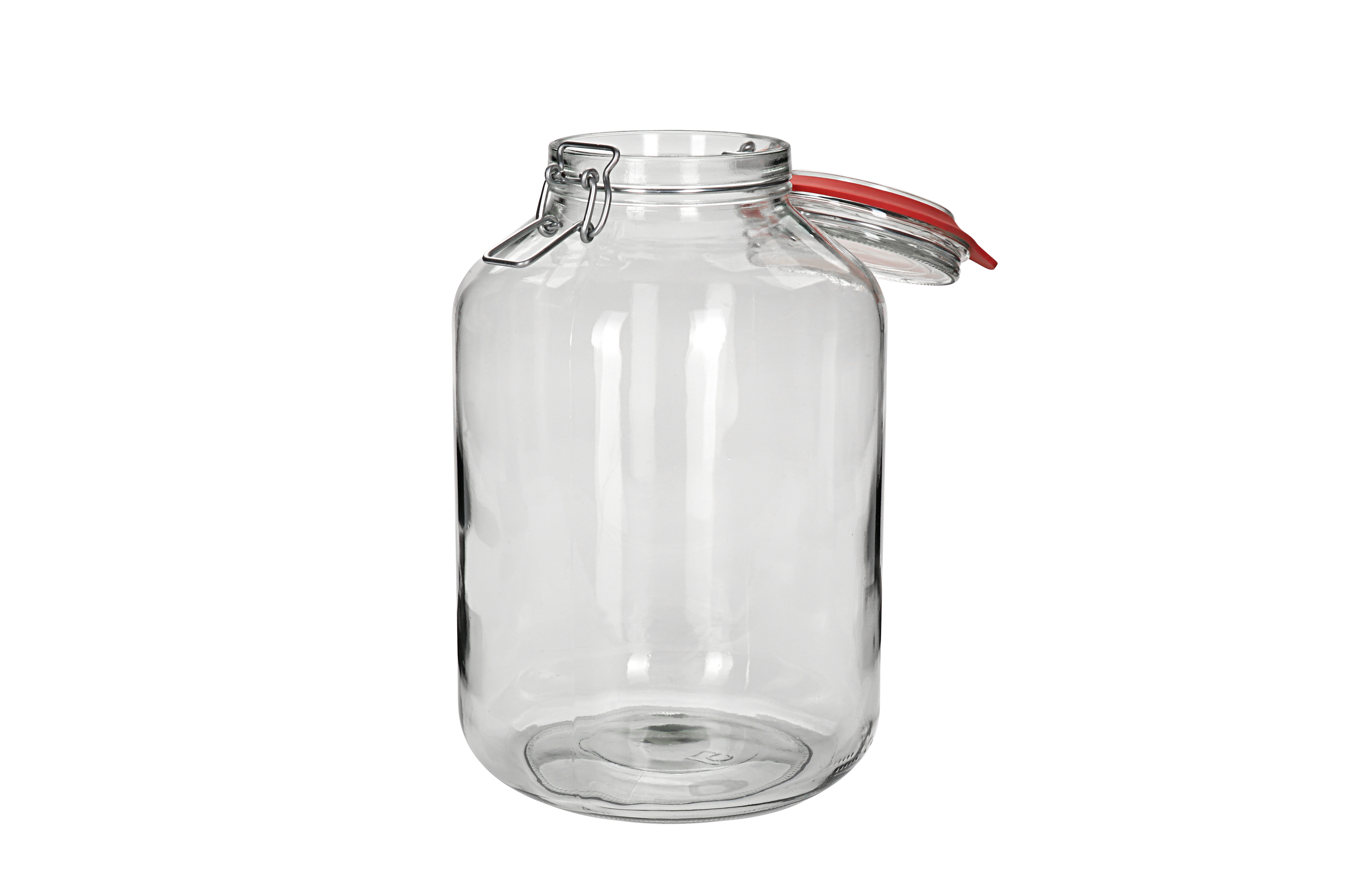 4,880 ml clip top jar, closure: clip top