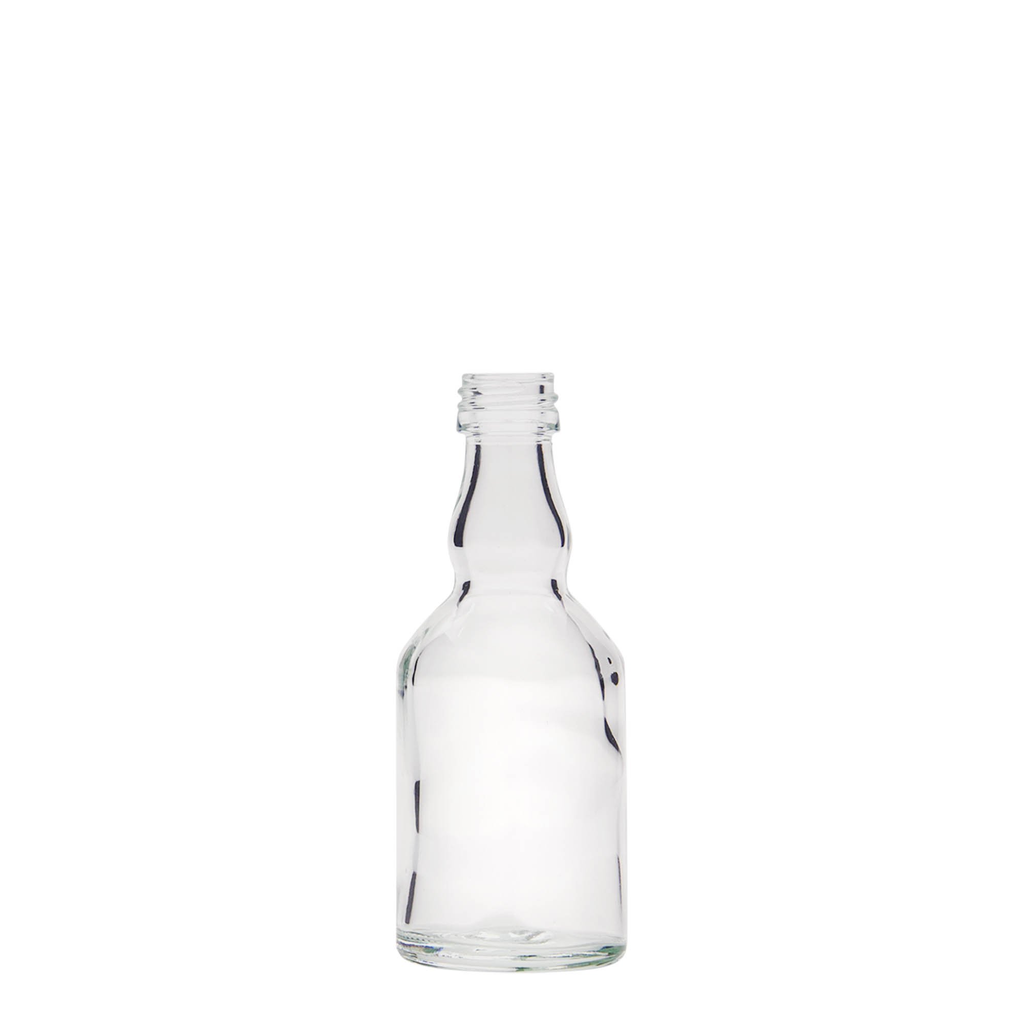 50 ml glass bottle ‘Georgio’, opening: PP 18 50 ml glass bottle ‘Georgio’, opening: PP 18