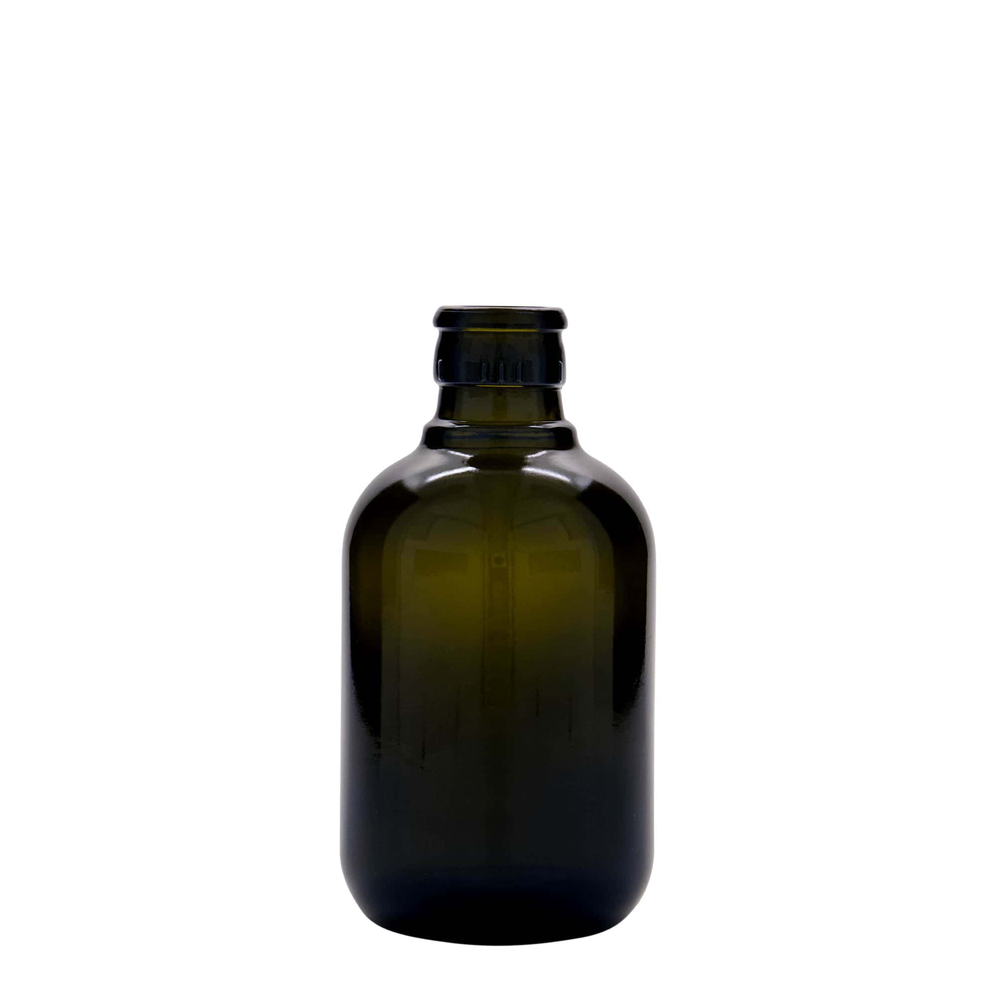 250 ml vinegar/oil bottle ‘Biolio’, glass, antique green, opening: DOP
