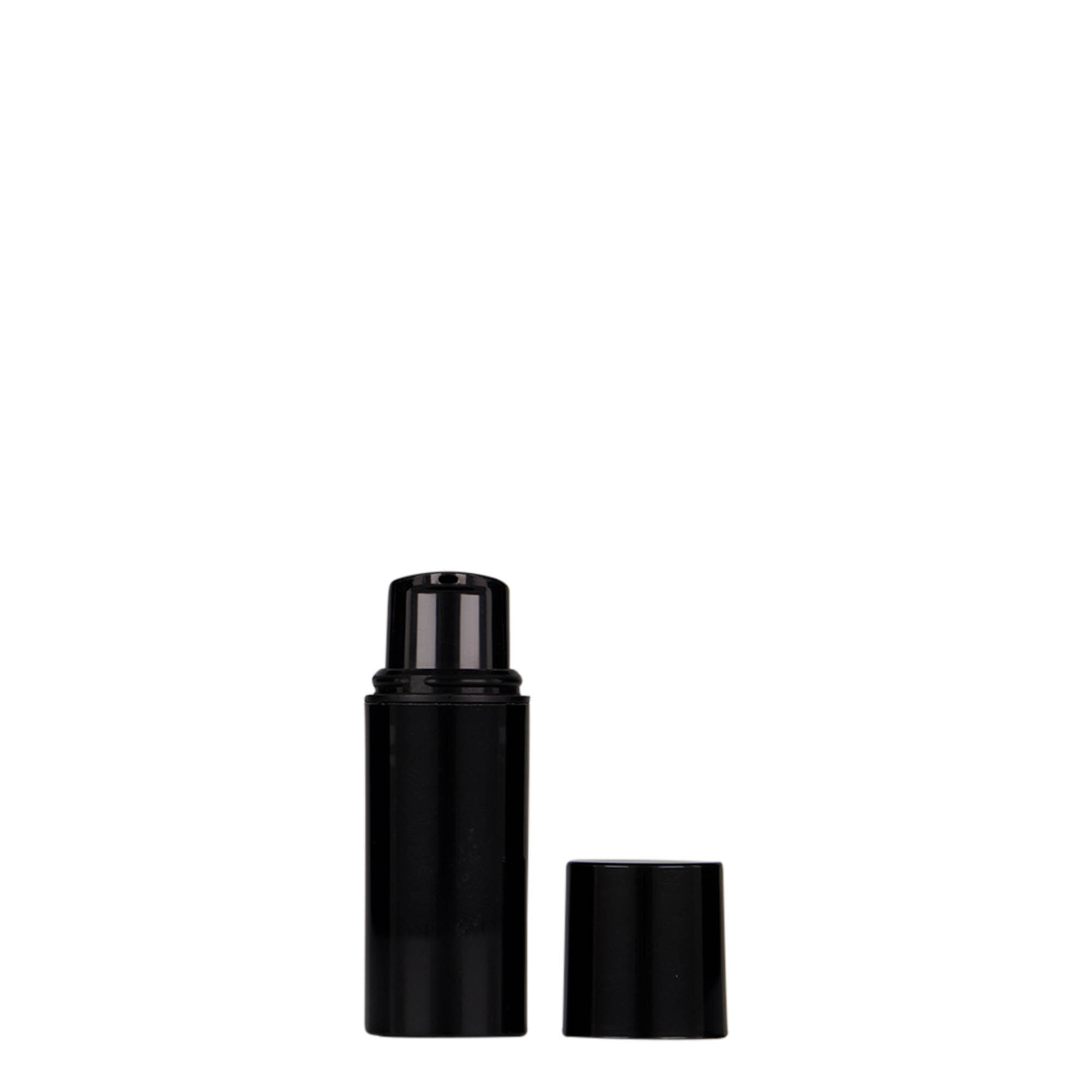 5 ml airless dispenser 'Nano', black PP plastic 5 ml airless dispenser 'Nano', black PP plastic