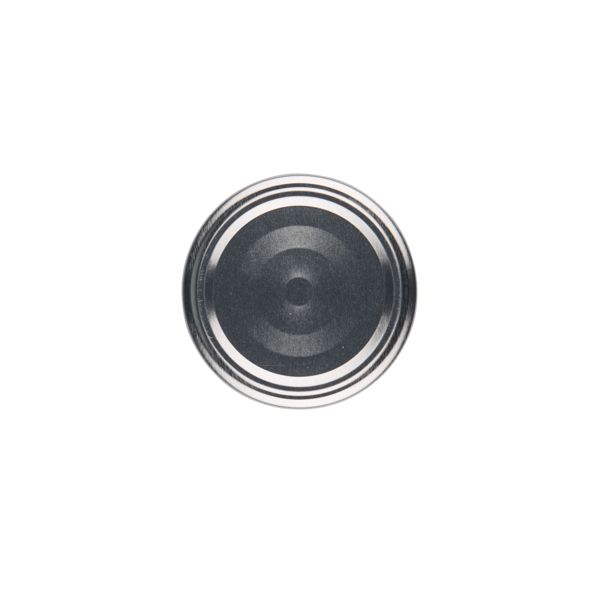 Twist off lid, tinplate, silver, for opening: TO 58 Twist off lid, tinplate, silver, for opening: TO 58
