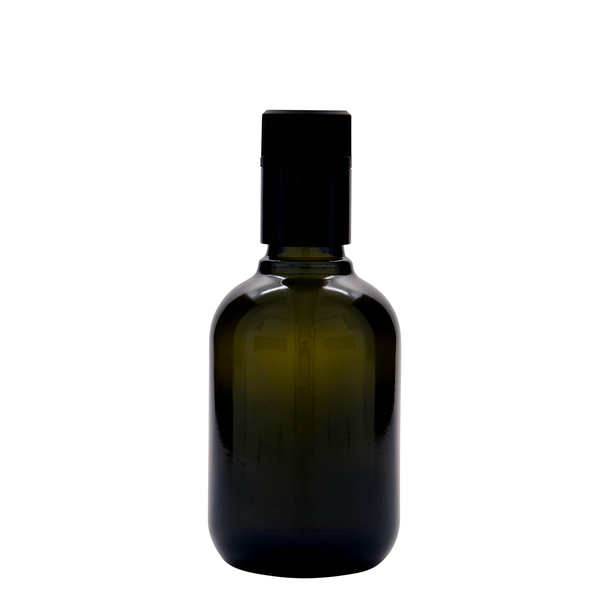 250 ml oil/vinegar bottle 'Biolio', glass, antique green, closure: DOP