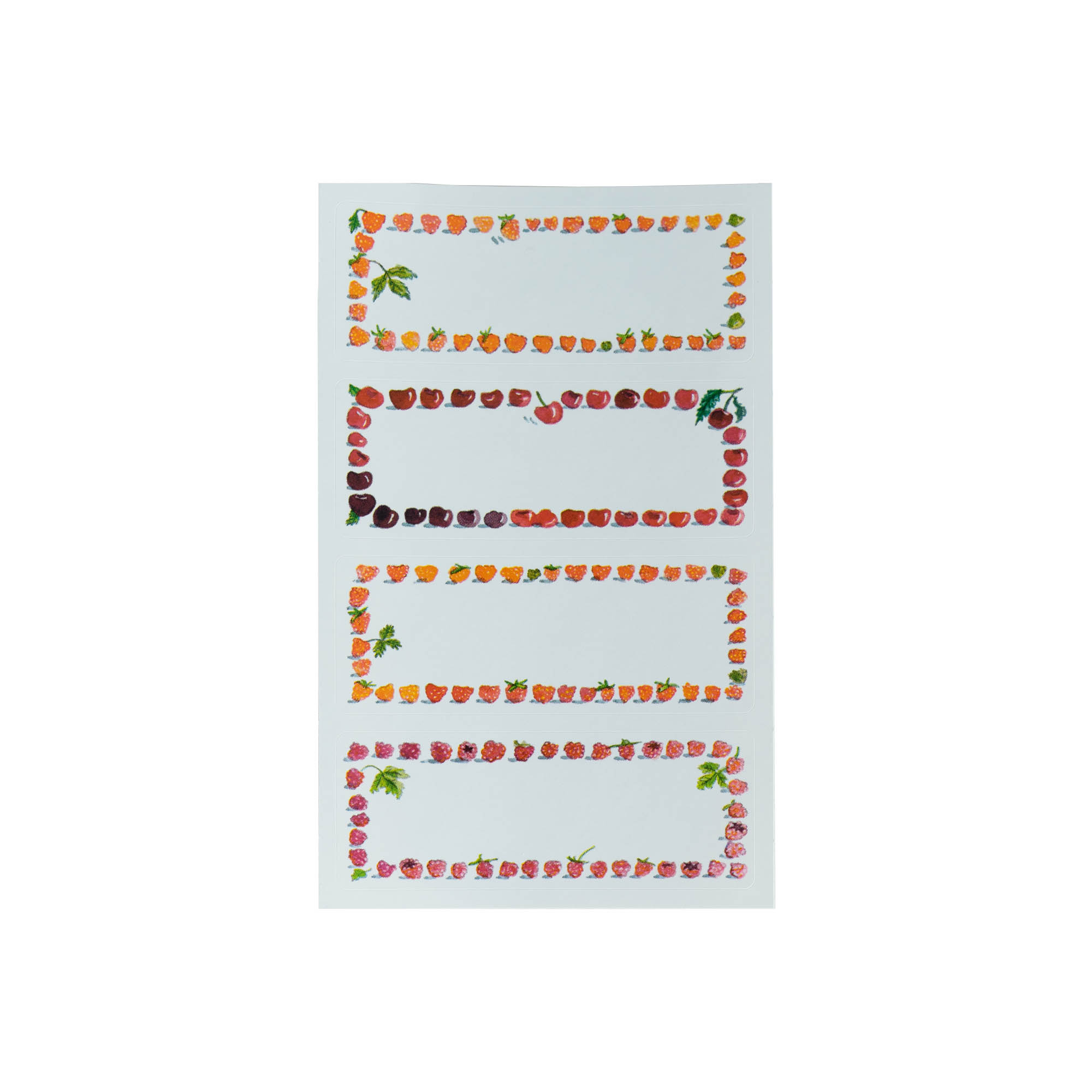 Zweckform Labels 'Fruit Frame', rectangular, paper, multicoloured
