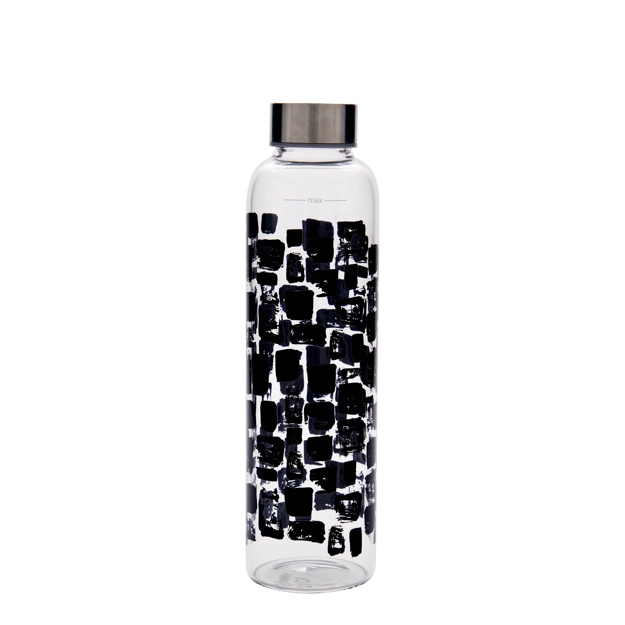 500 ml drinking bottle 'Perseus - Black Rectangles', opening: screw cap 500 ml drinking bottle 'Perseus - Black Rectangles', opening: screw cap