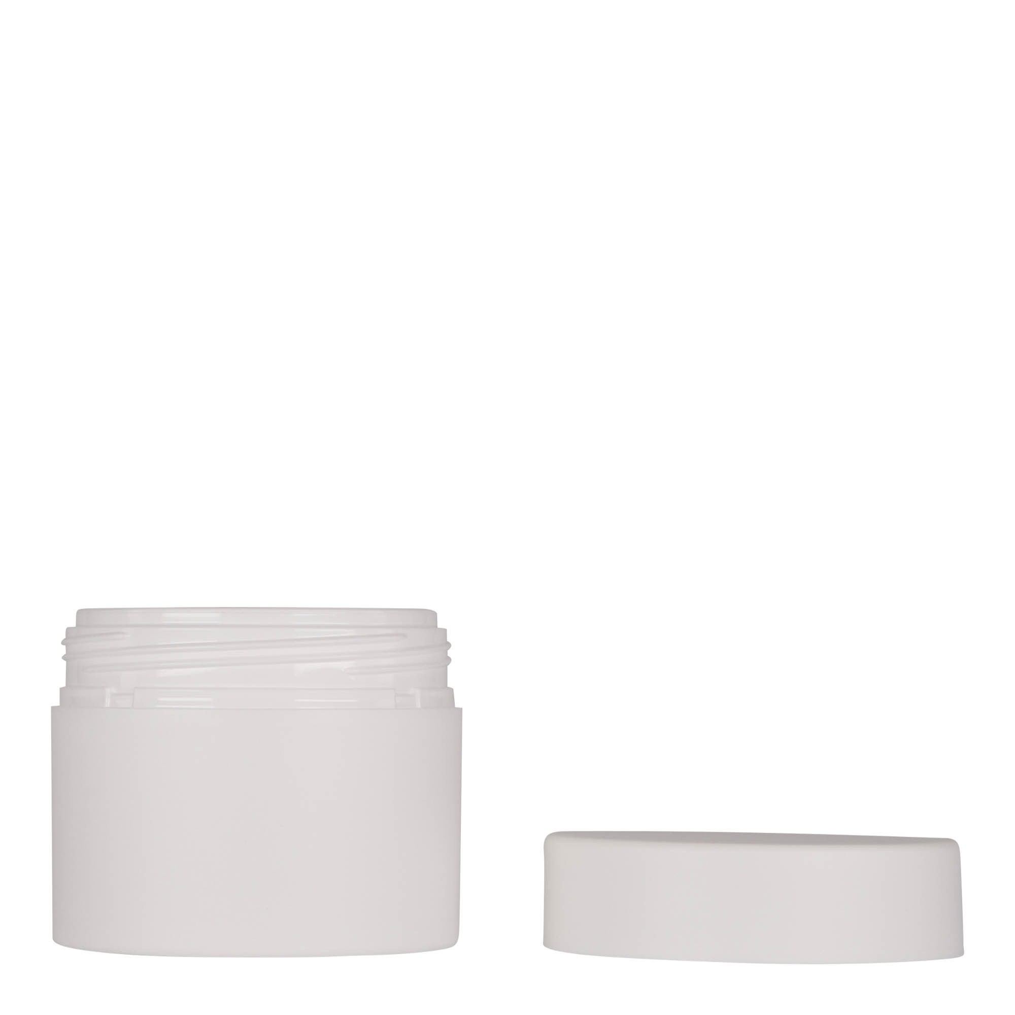 100 ml plastic jar 'Antonella', PP, white, opening: screw cap 100 ml plastic jar 'Antonella', PP, white, opening: screw cap