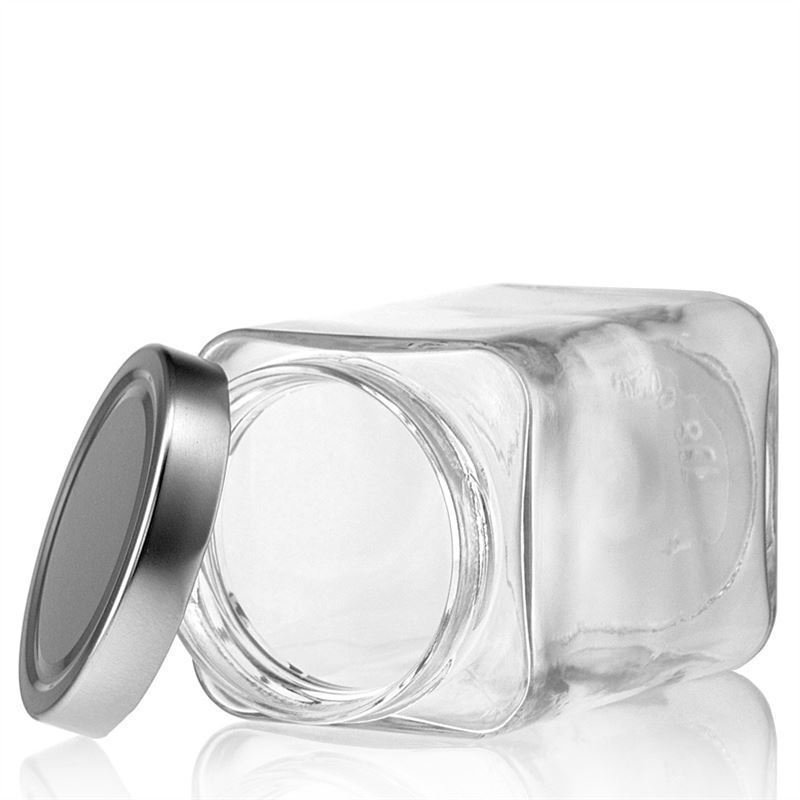 720 ml square glass ‘Ikarus’, opening: Deep-Twist-off (DTO 82)
