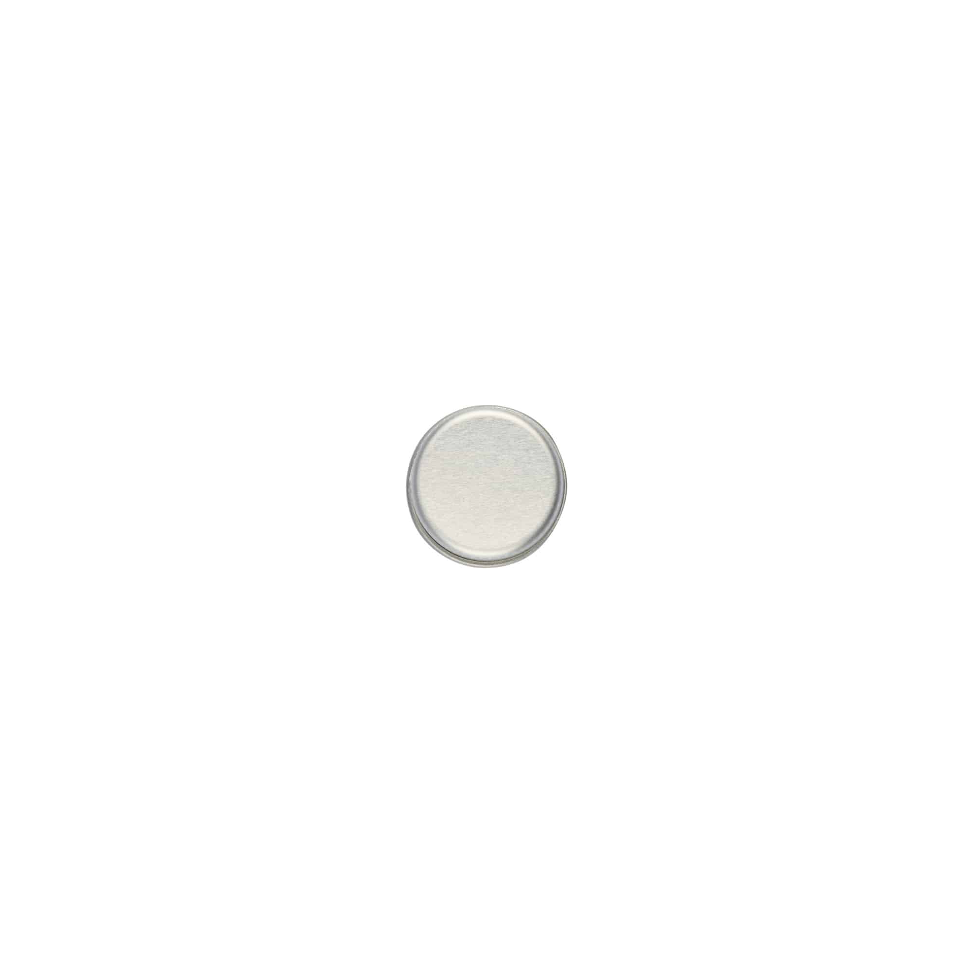 Screw cap, metal, silver, for opening: 20/410