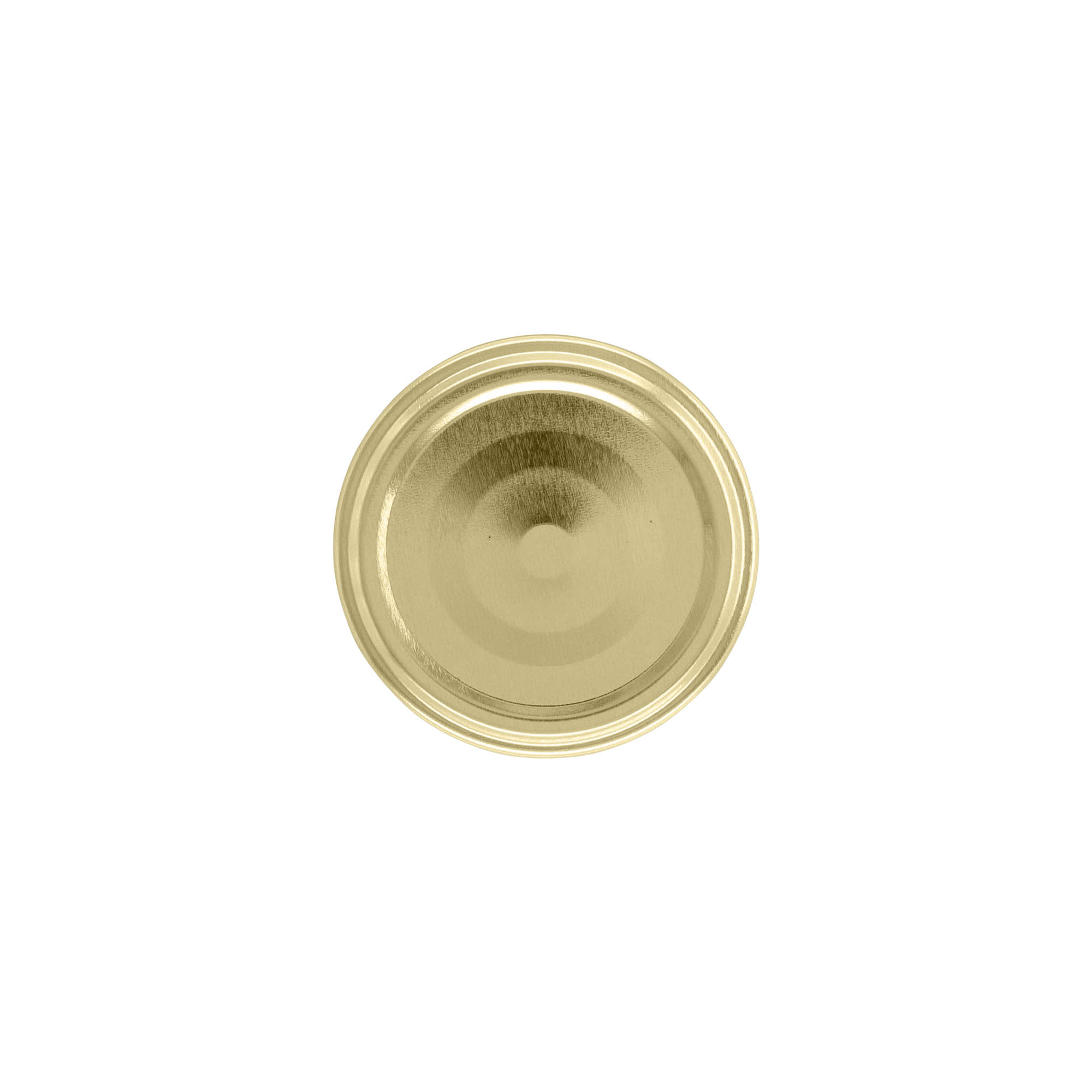 Twist-off lid, tinplate, sterilizable, gold, for opening: TO 58
