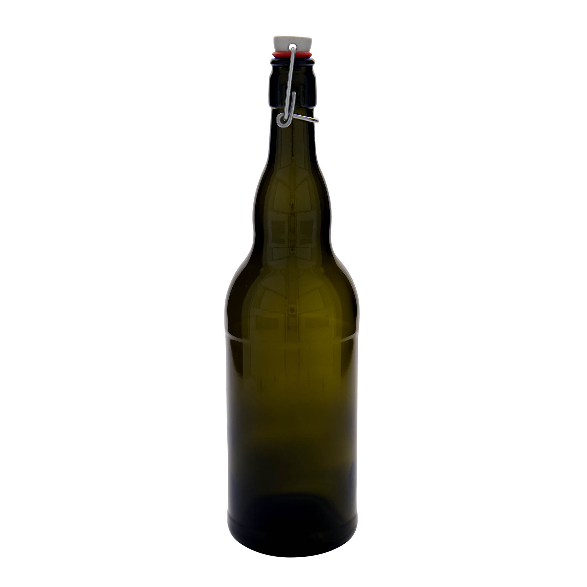 1,000 ml beer bottle Belgium, glass, antique green, mouth: swing top closure 1,000 ml beer bottle Belgium, glass, antique green, mouth: swing top closure