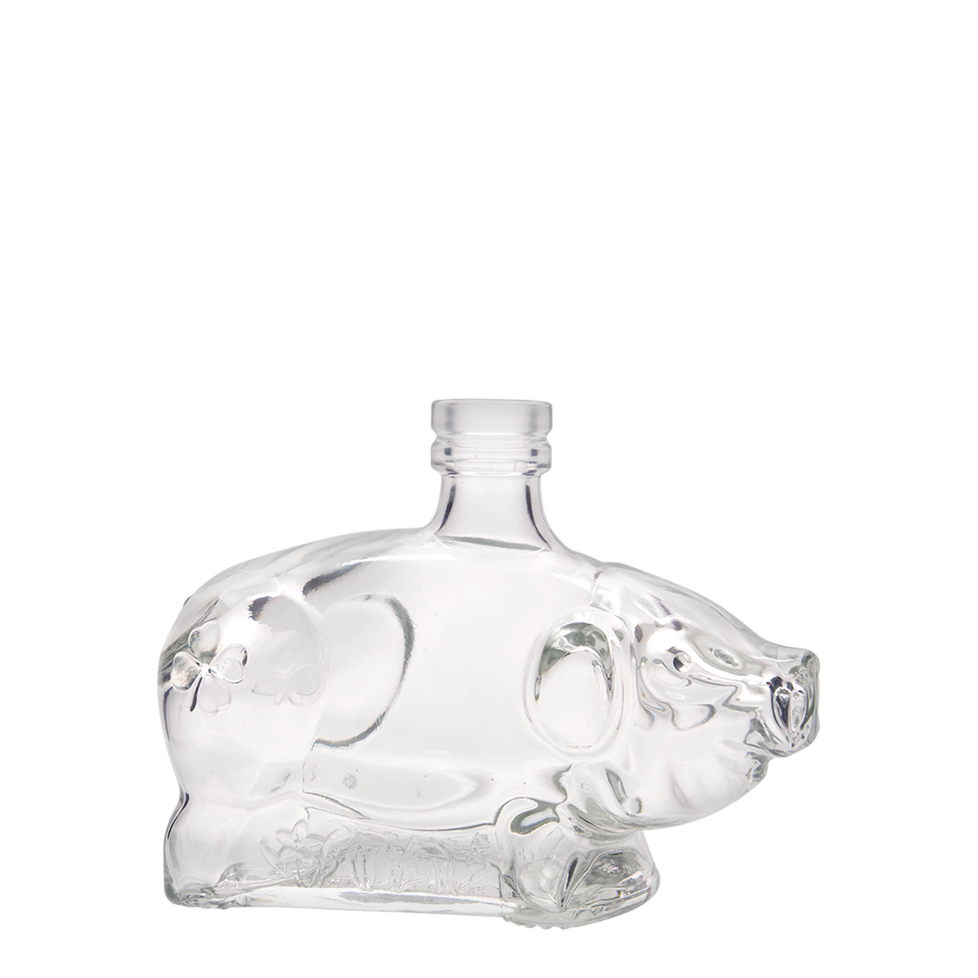 200 ml glass bottle 'Lucky Piglet', opening: cork 200 ml glass bottle 'Lucky Piglet', opening: cork