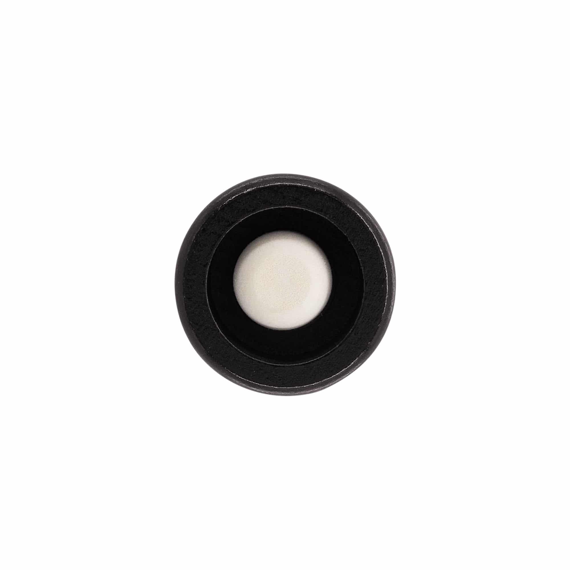 Handle cork 19 mm "Melon", wood/PE, black, for opening: cork
