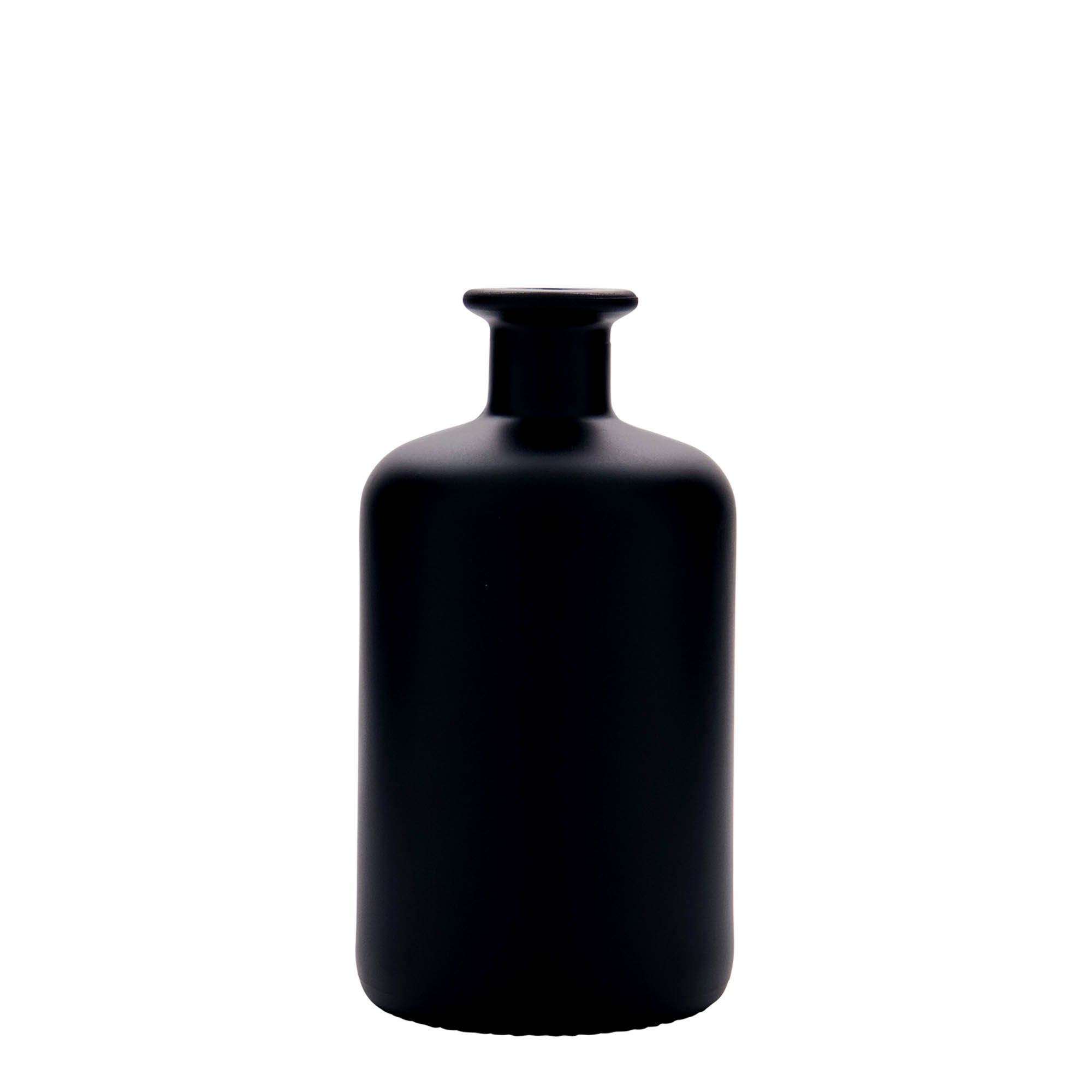 500 ml glass apothecary bottle, black, closure: cork 500 ml glass apothecary bottle, black, closure: cork