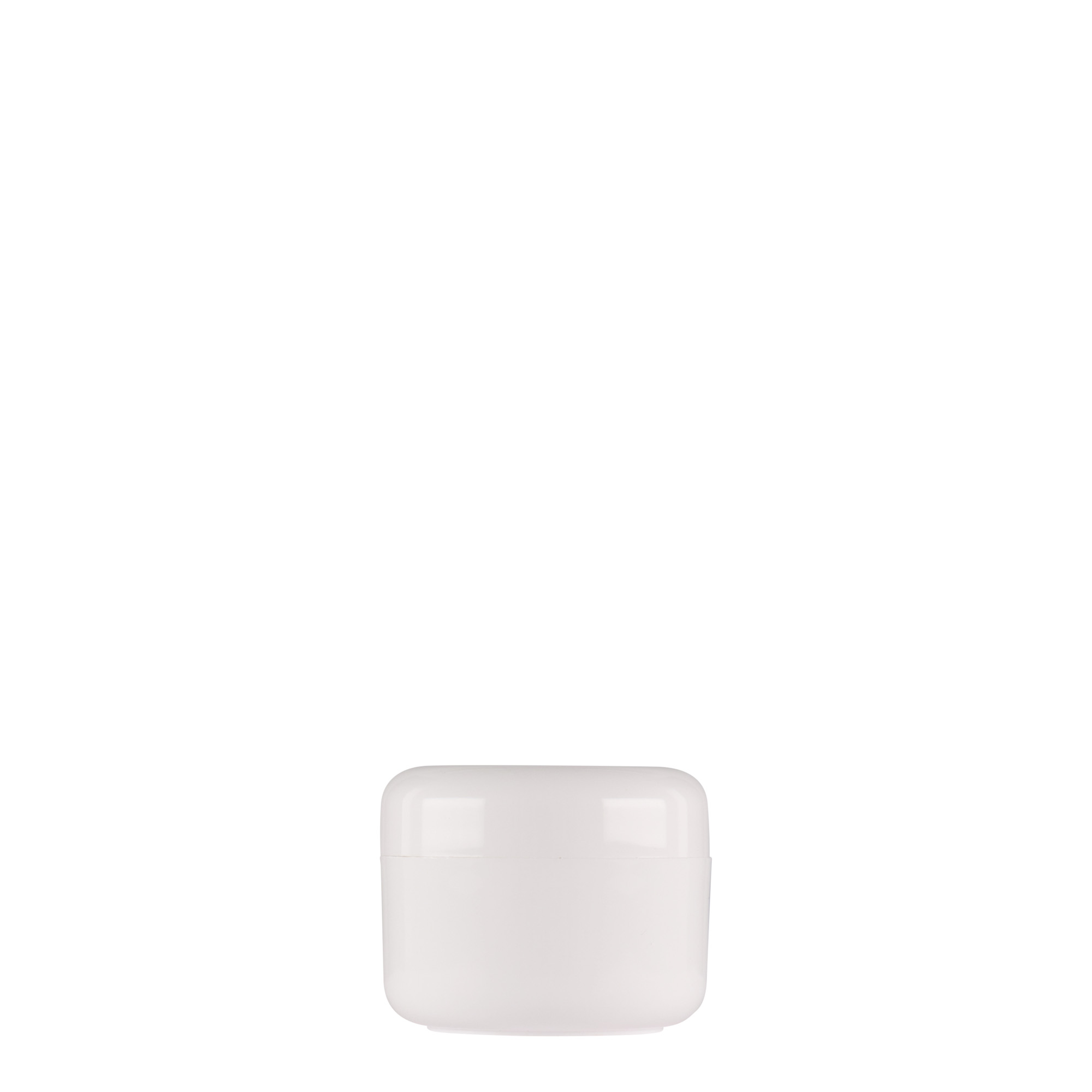 15 ml plastic jar 'Bianca', PP, white, opening: screw cap