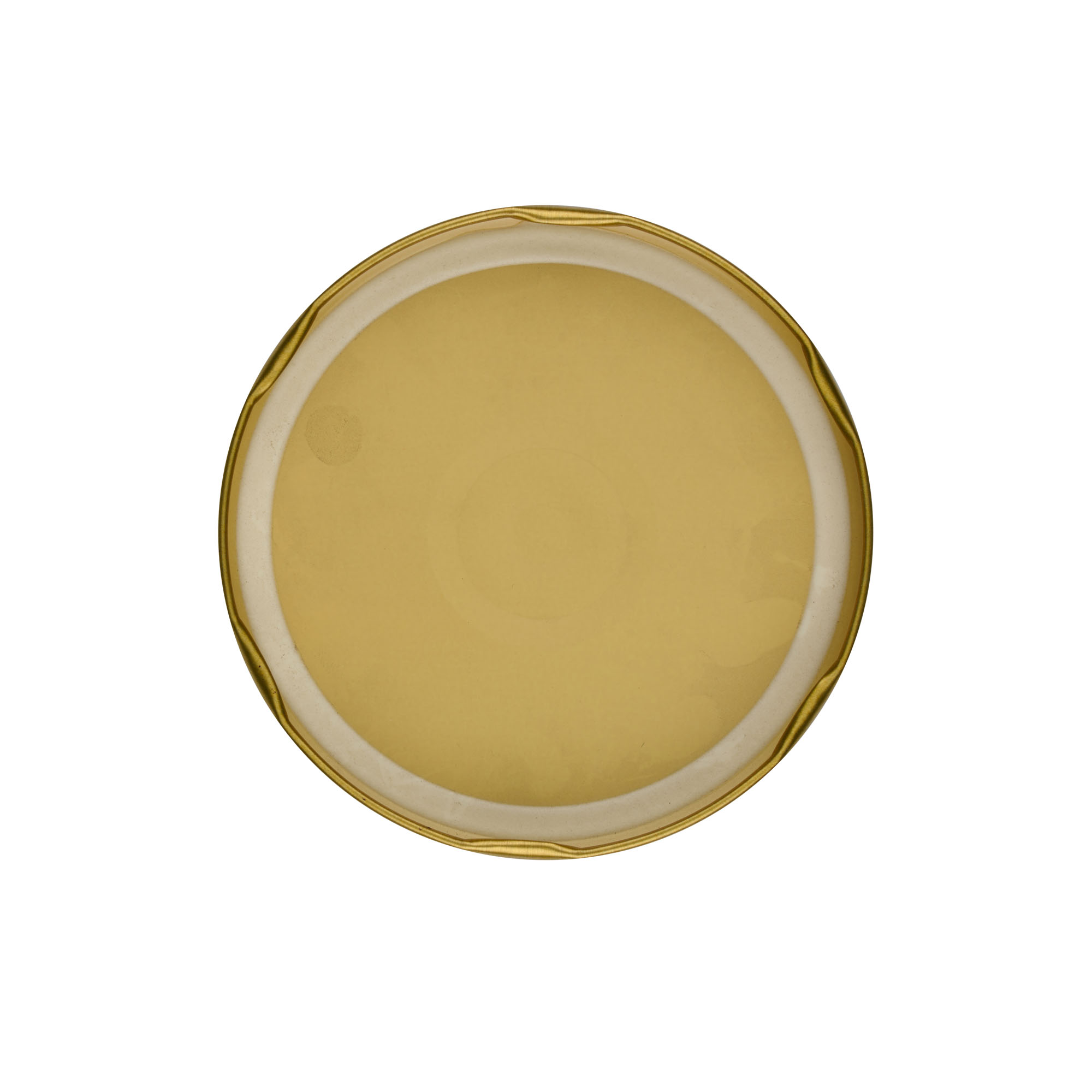 Twist off lid, tinplate, gold, for opening: TO 100