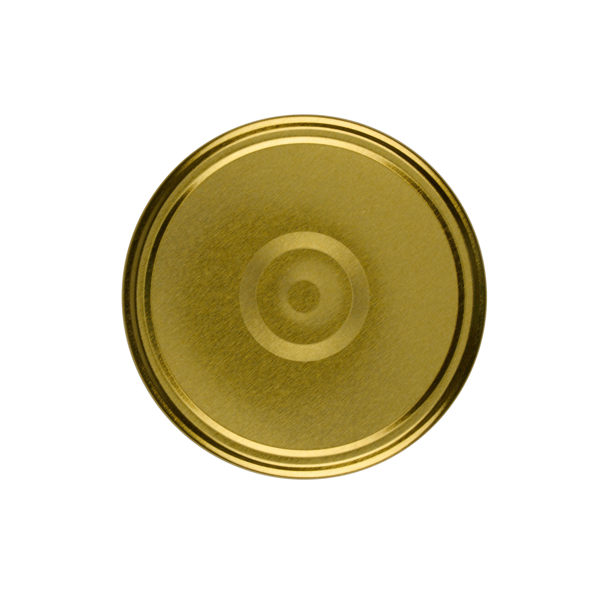 Twist off lid, tinplate, gold, for opening: TO 100 Twist off lid, tinplate, gold, for opening: TO 100