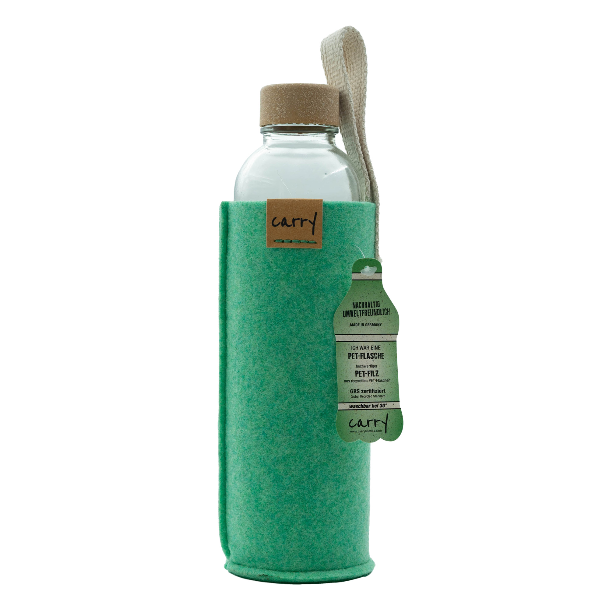 CARRY Sleeve, textile, mint green