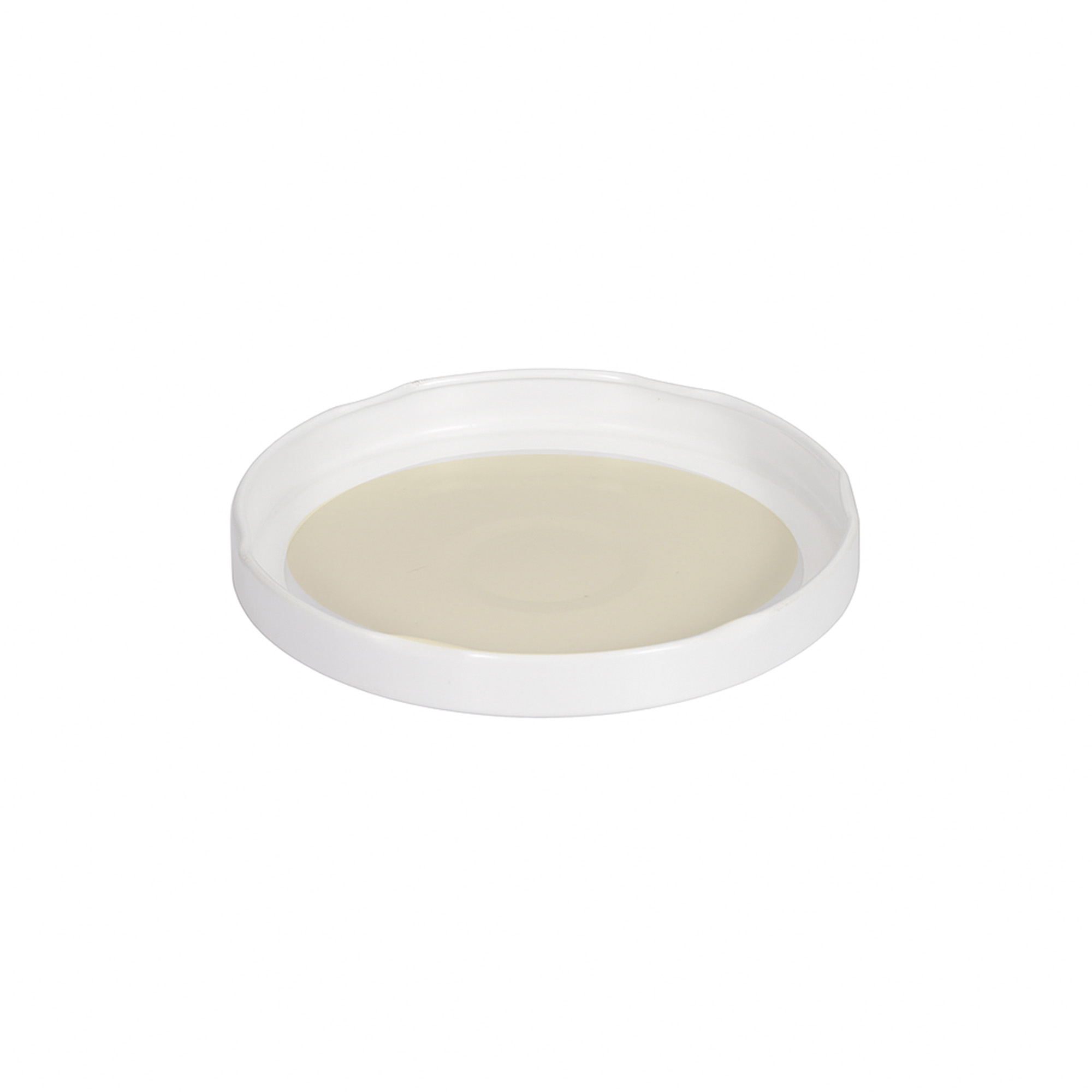 Twist off lid, tinplate, white, for opening: TO 100 Twist off lid, tinplate, white, for opening: TO 100