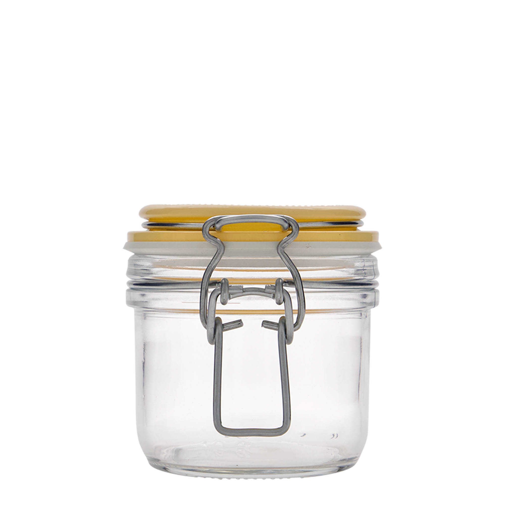 200 ml wire bail jar 'Fido', yellow, opening: wire bail closure